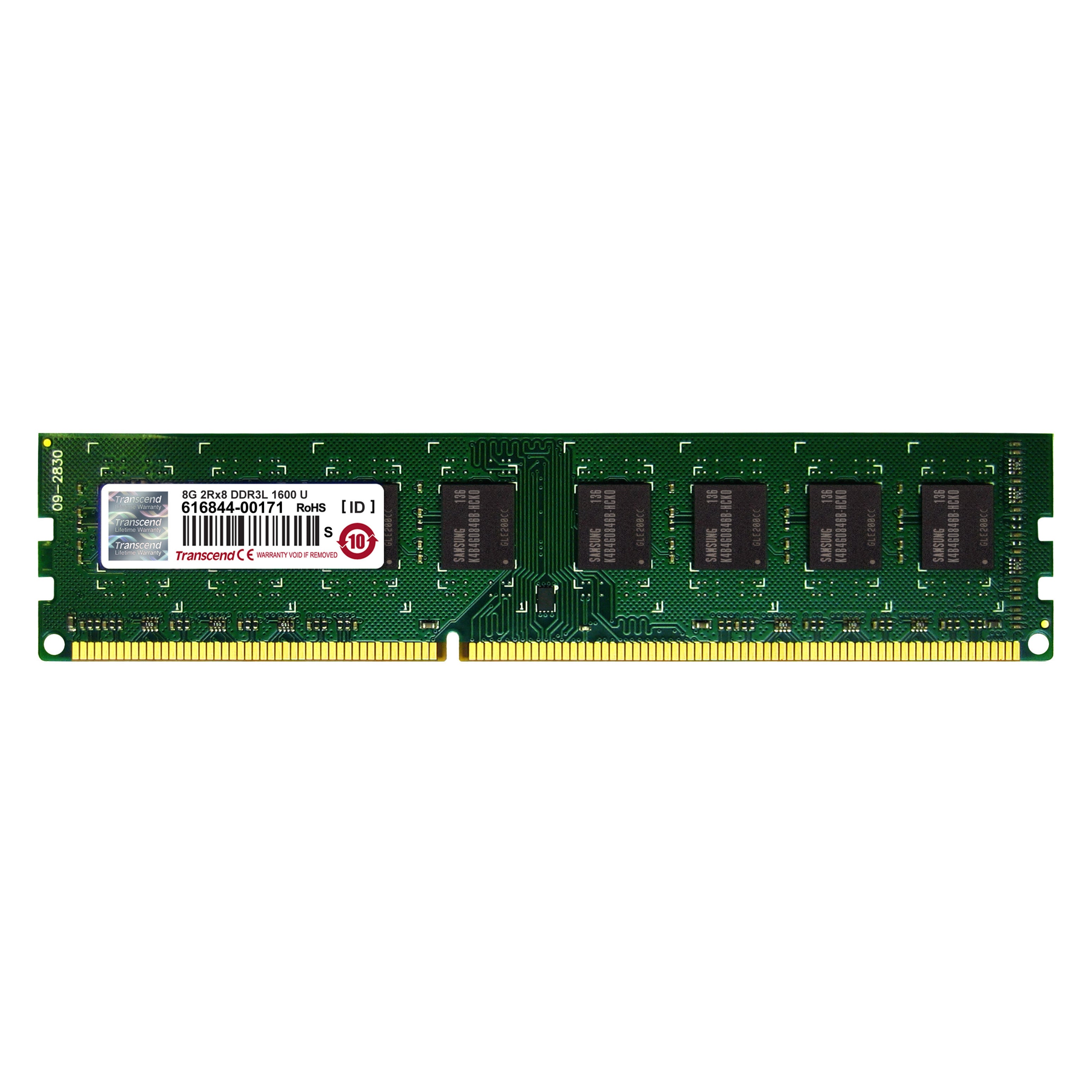 Transcend 8GB DDR3-1600 SDRAM Memory Module, Desktop RAM, 240-pin