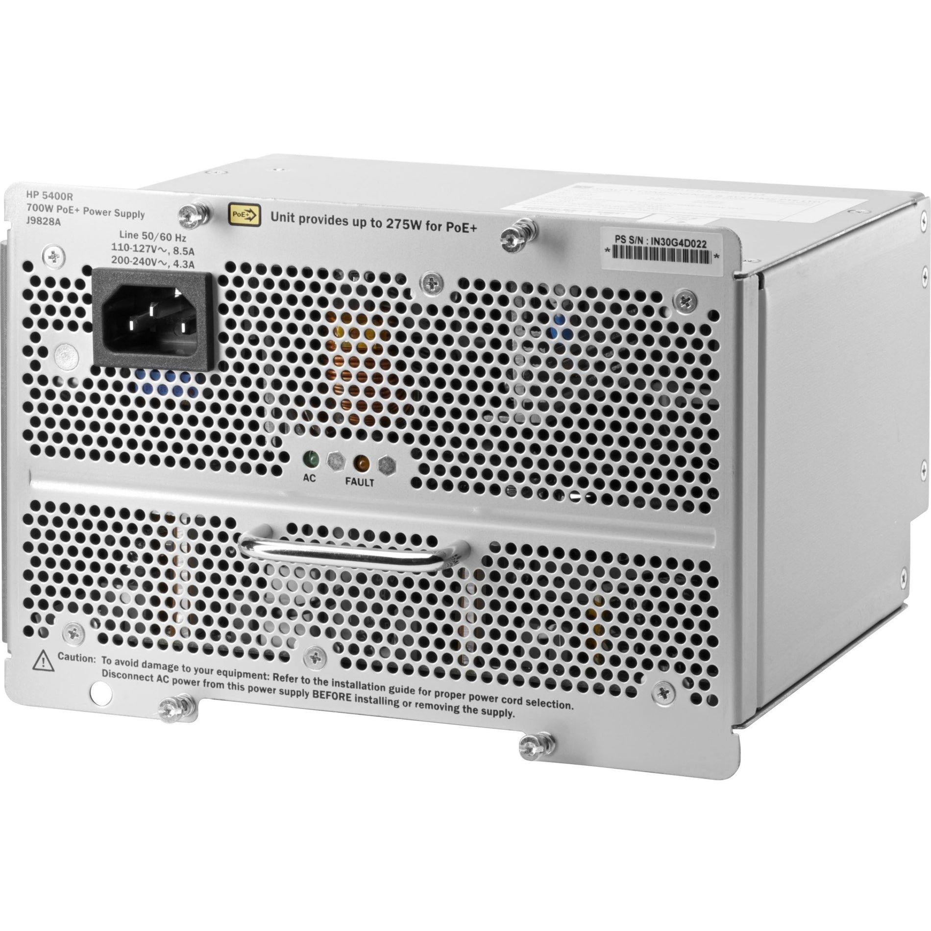 HPE E 5400R 700W PoE+ zl2 Power Supply (J9828A)