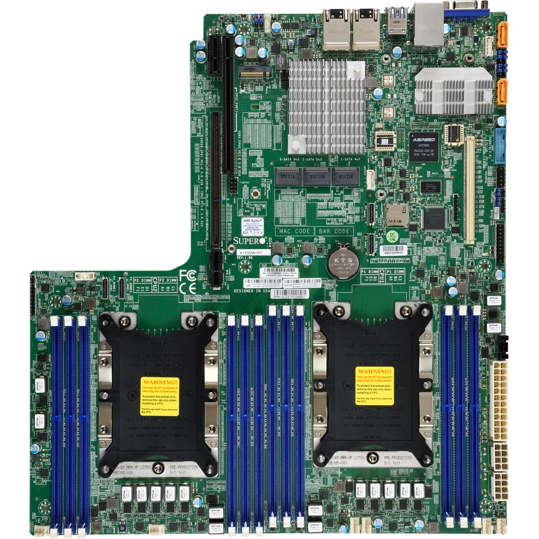 Supermicro (MBDX11DDWNTO) Motherboards (MBD-X11DDW-NT-O) – Network