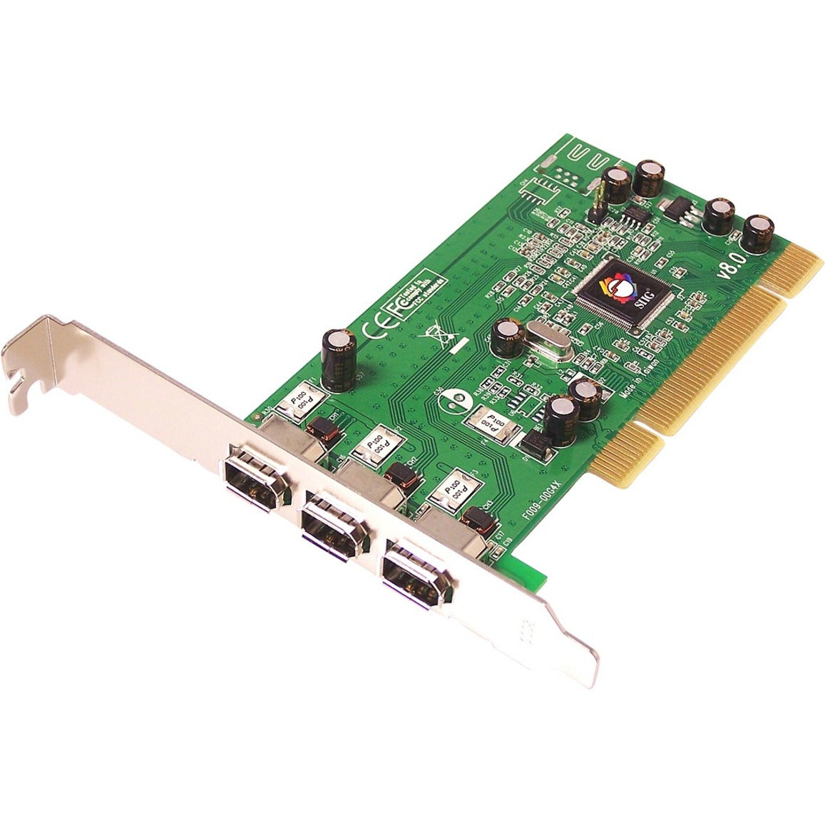 Scheda 4 Porte Firewire Scheda Firewire PCIe A 4 Porte &ndash; Modello #n813, Per Collegare Dispositivi Audio/video Al PC Scheda #n813 Sm-pc