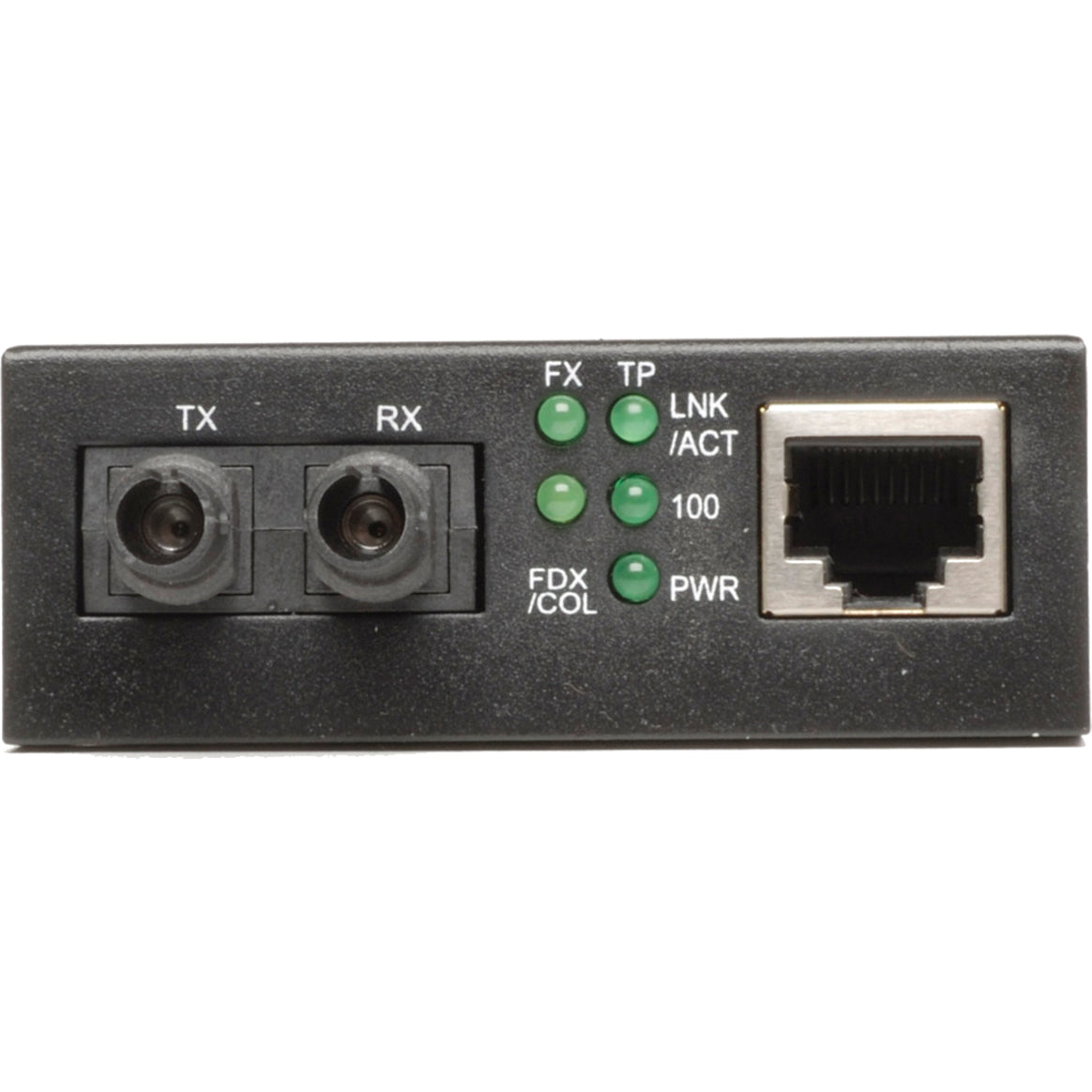 Tripp Lite N784-001-ST FIBER OPTIC 10/100BASET TO 100BASEFX-ST Media Converter, Multi-mode, 1.24 Mile Distance Supported