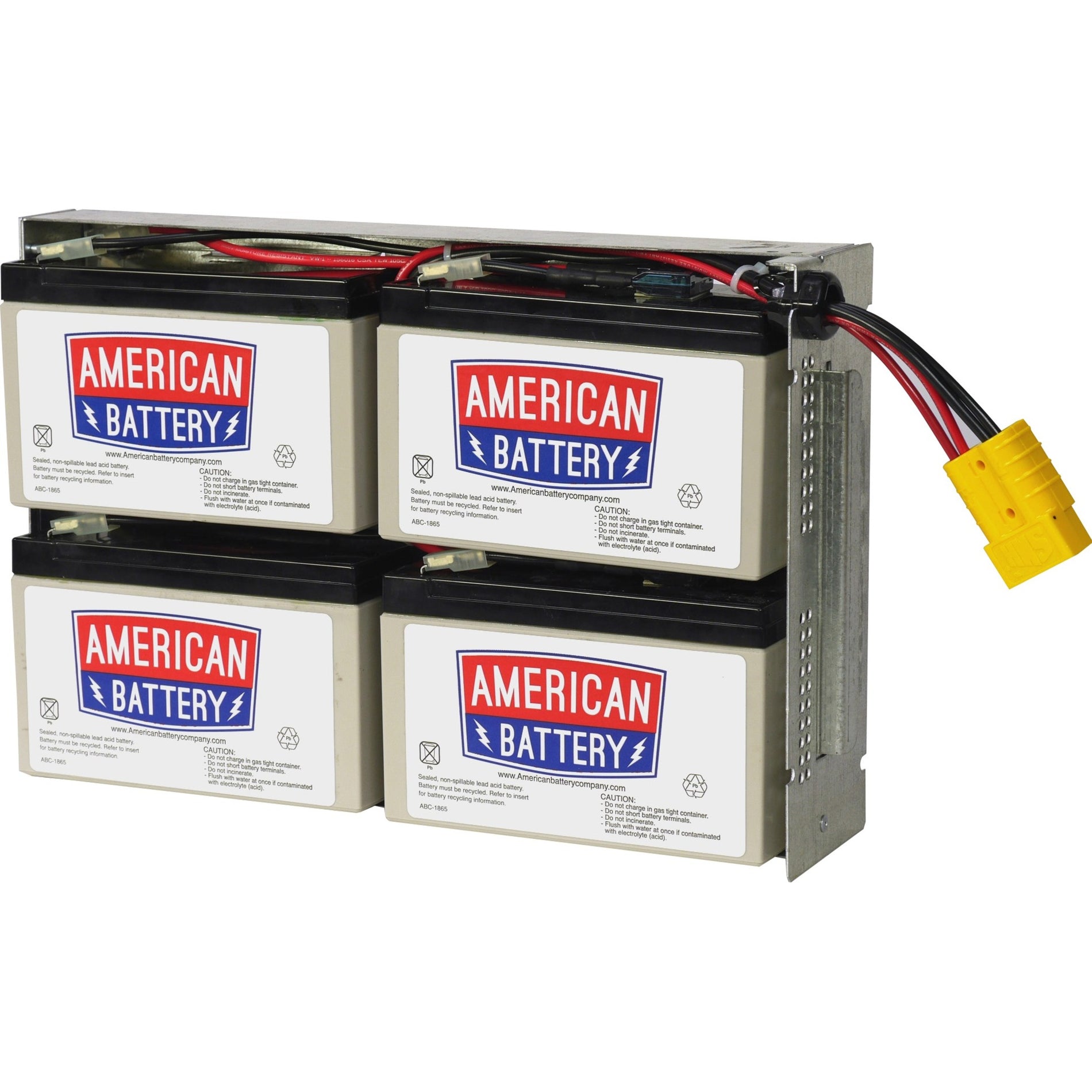 ABC RBC23 Replacement Battery Cartridge #23, 2 Year Warranty, Hot Swappable, 48 VAh, 12V DC, Lead Acid
