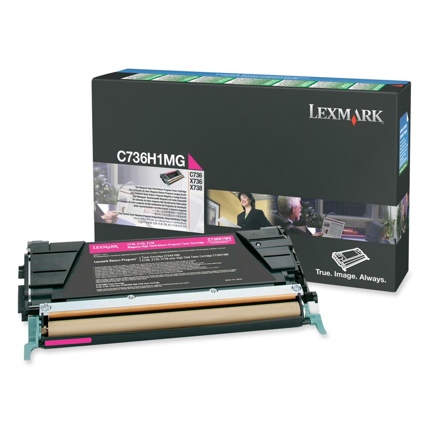 Lexmark C736H1MG Toner Cartridge, Magenta, 10000 Page Yield