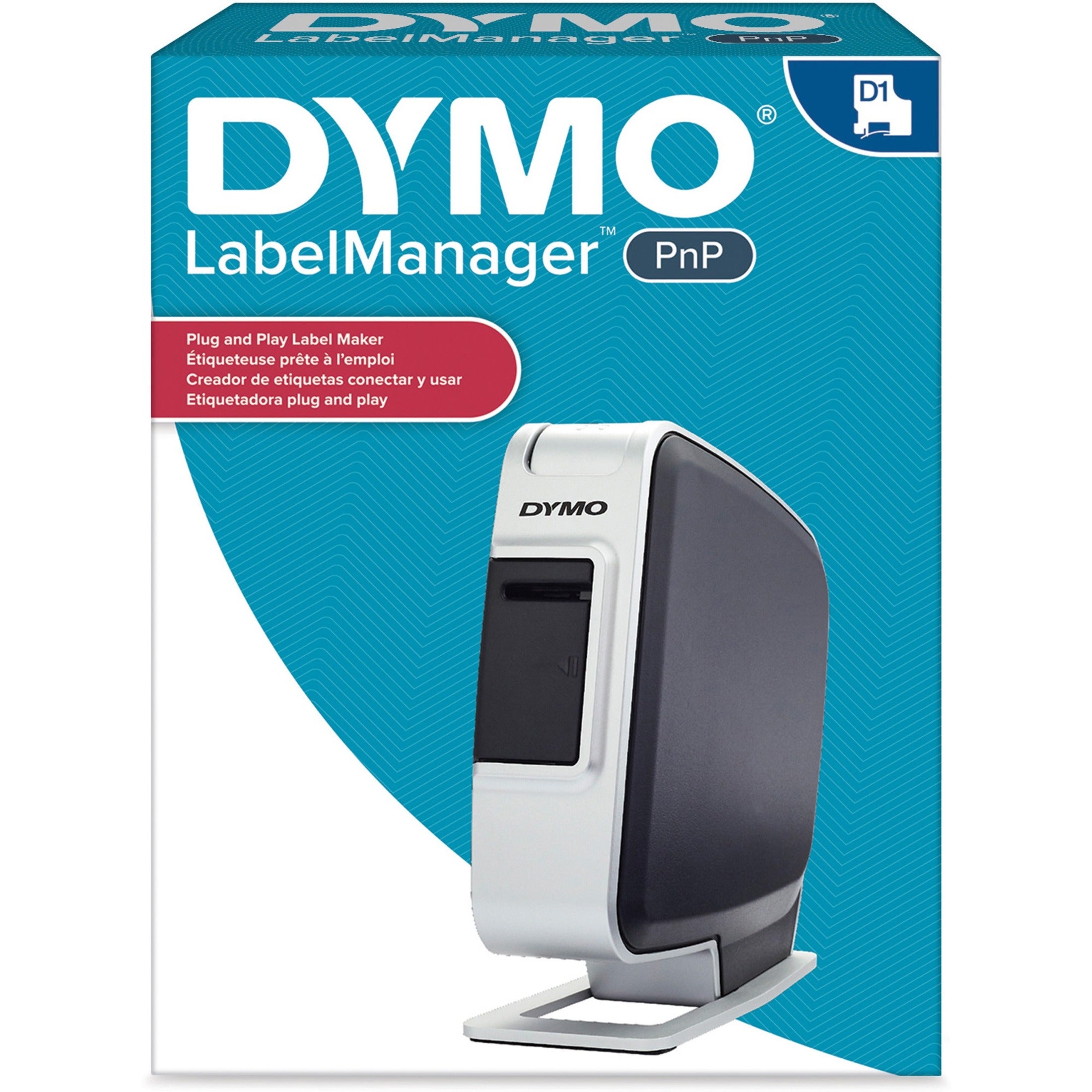 Dymo 1768960 LabelManager Plug-and-Play Labelmaker, 22.7pt, 2-1/2x5-1/2x5-3/10, Battery-Powered