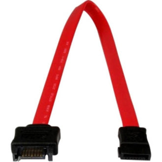 StarTech.com SATAEXT30CM 0.3m SATA Extension Cable, Data Transfer Cable, Copper Conductor, Red
