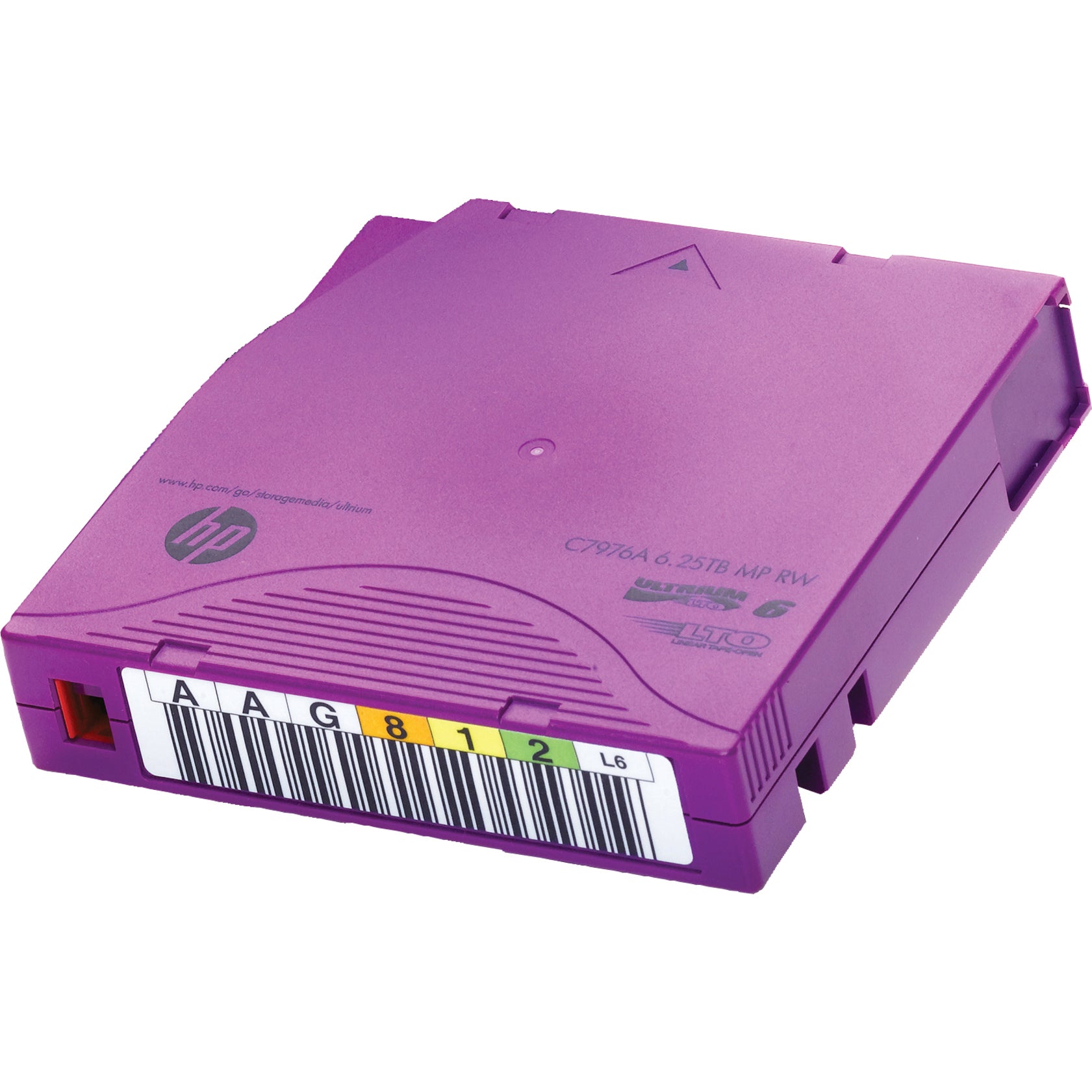 HPE C7976AL LTO-6 Ultrium 6.25TB MP RW Custom Labeled Data Cartridge 20 Pack, 2775.59 ft Tape Length