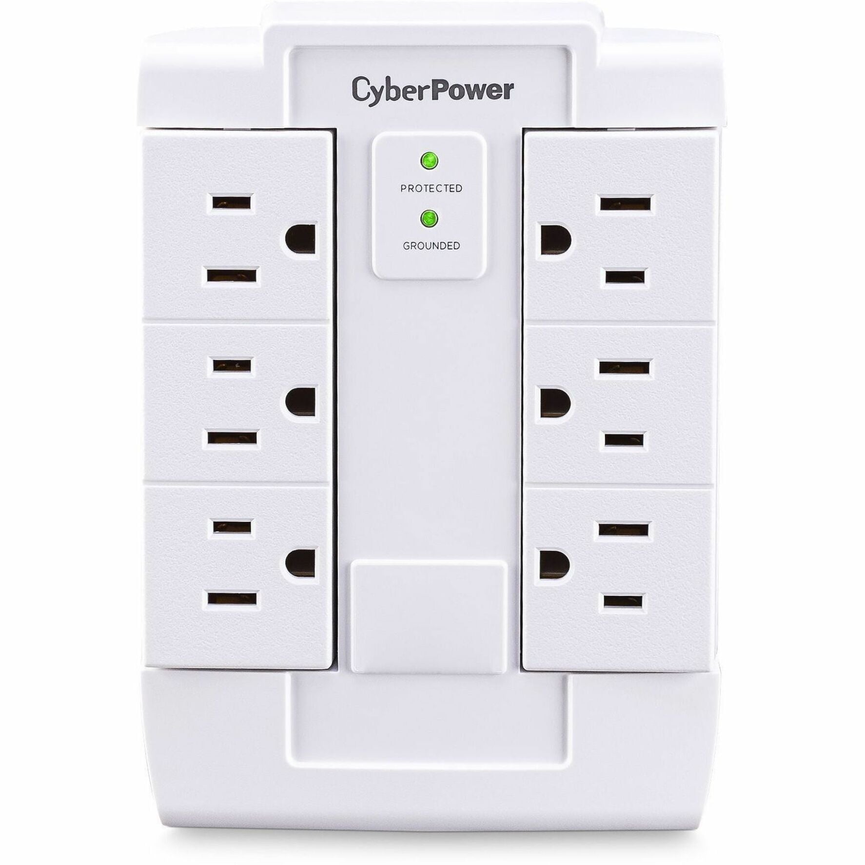 CyberPower CSB600WS Essential 6Outlets Surge Suppressor Wall Tap and