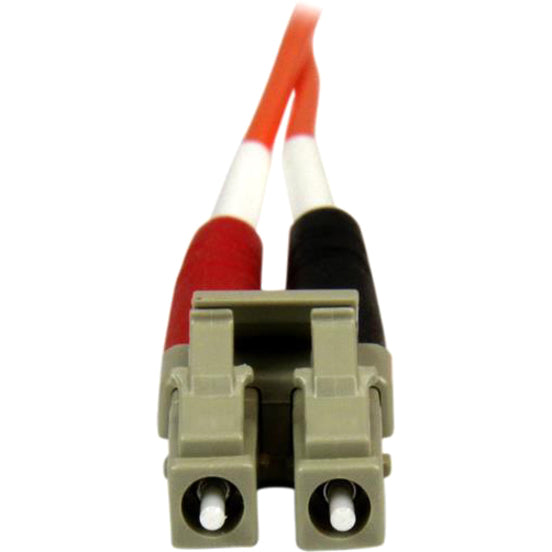 Macro shot of StarTech.com LC connector interface showing alignment mechanism-alternate-image4