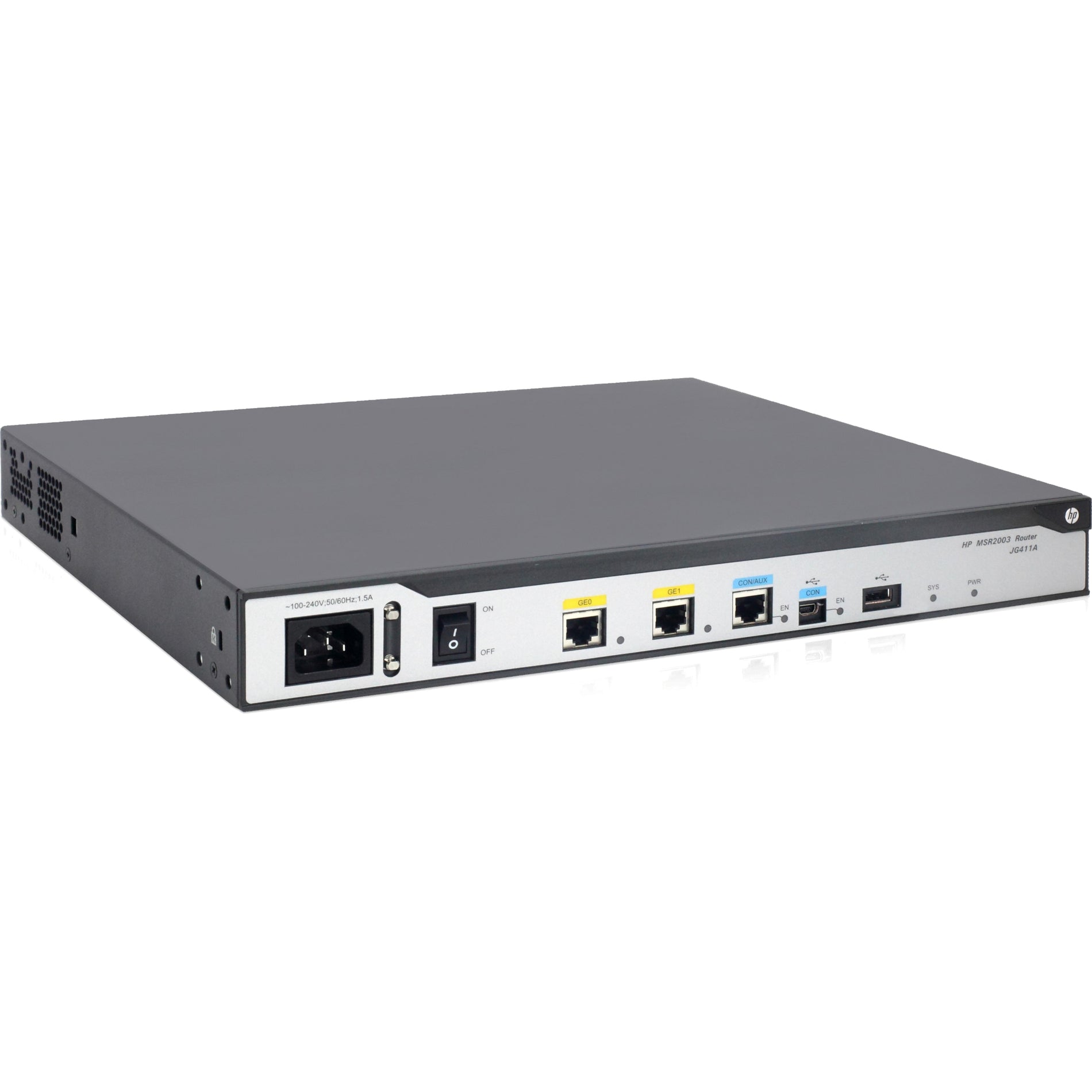 HPE MSR2003 AC Router, 1GB RAM, 256MB Flash Memory, Gigabit Ethernet