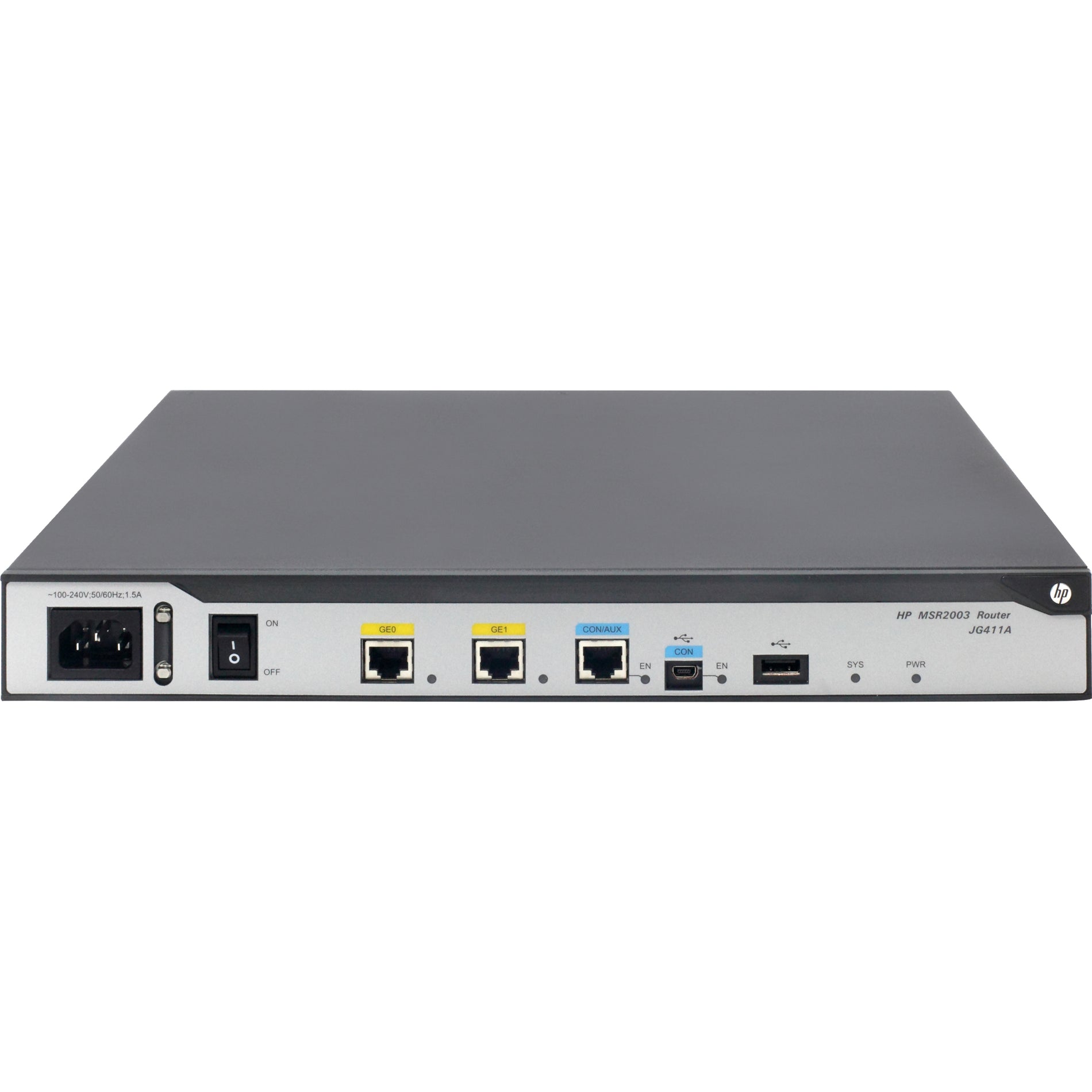 HPE MSR2003 AC Router, 1GB RAM, 256MB Flash Memory, Gigabit Ethernet