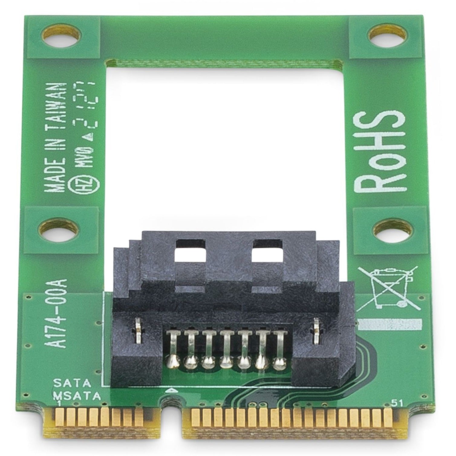 StarTech.com MSAT2SAT3 mSATA to SATA HDD/SSD Adapter, Improve System Capacity, 2-Year Warranty