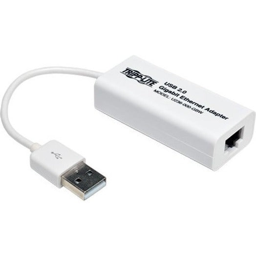 Tripp Lite U236-000-GBW Gigabit Ethernet Card, USB 2.0 to RJ-45 Network Adapter