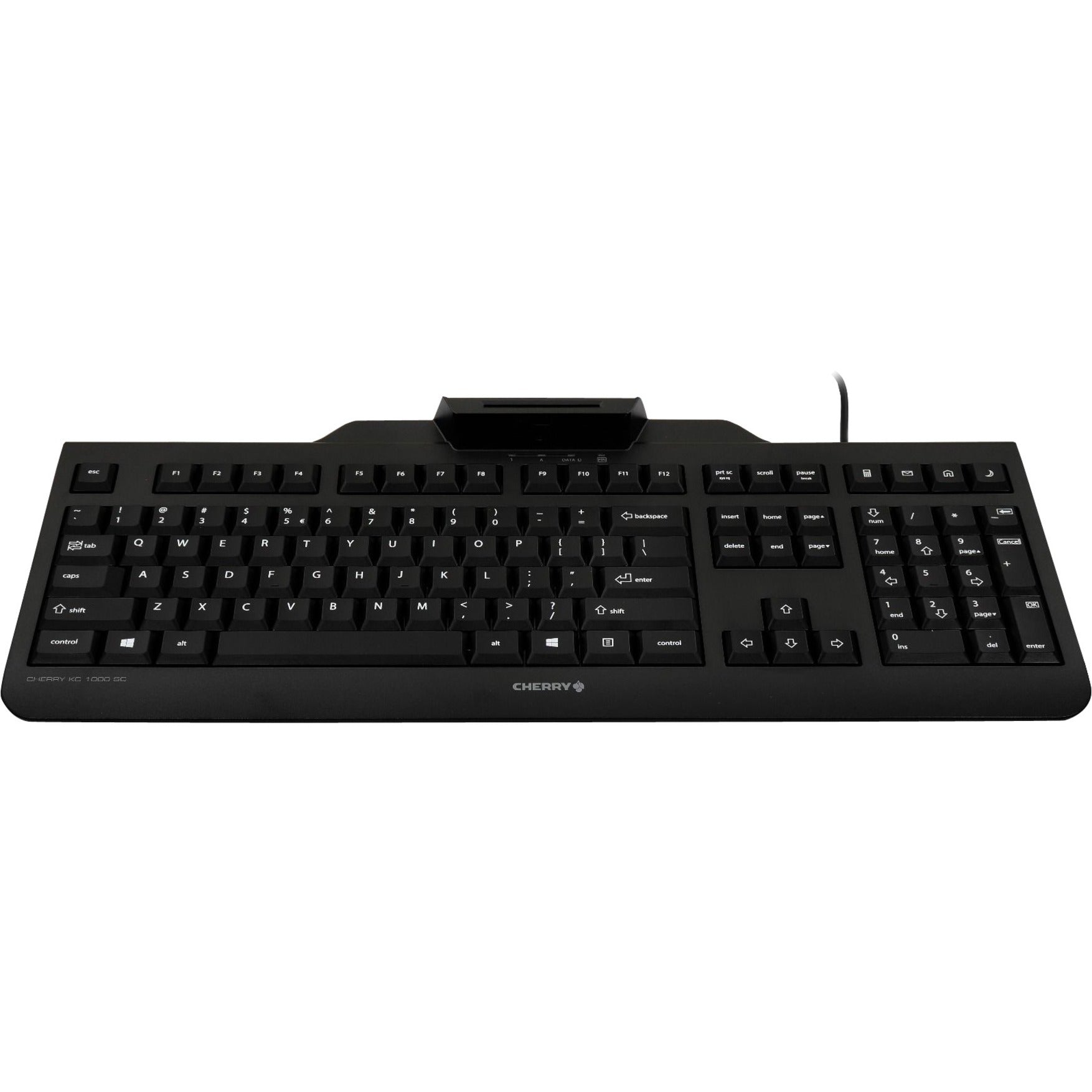 CHERRY JK-A0100EU-2 KC 1000 SC Wired Keyboard, QWERTZ Layout, USB Connectivity