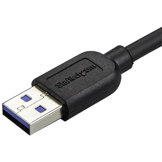 StarTech.com USB3AU1MLS Slim Micro USB 3.0 Cable - Left-angle Micro-USB - 1m, Data Transfer Cable for Tablet, Hard Drive, Card Reader