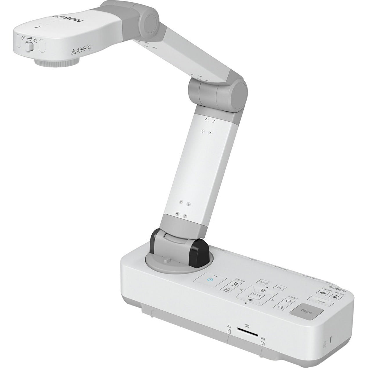 Epson V12H757020 DC-13 Document Camera, HD 1080p Output Resolution, Versatile Connectivity, Microscope Adapter, A/V Recording