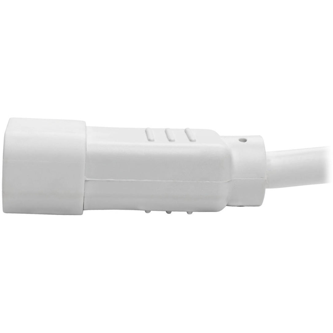 Tripp Lite P018-003-AWH Standard Power Cord, 15A, 14 AWG, 3 ft, White