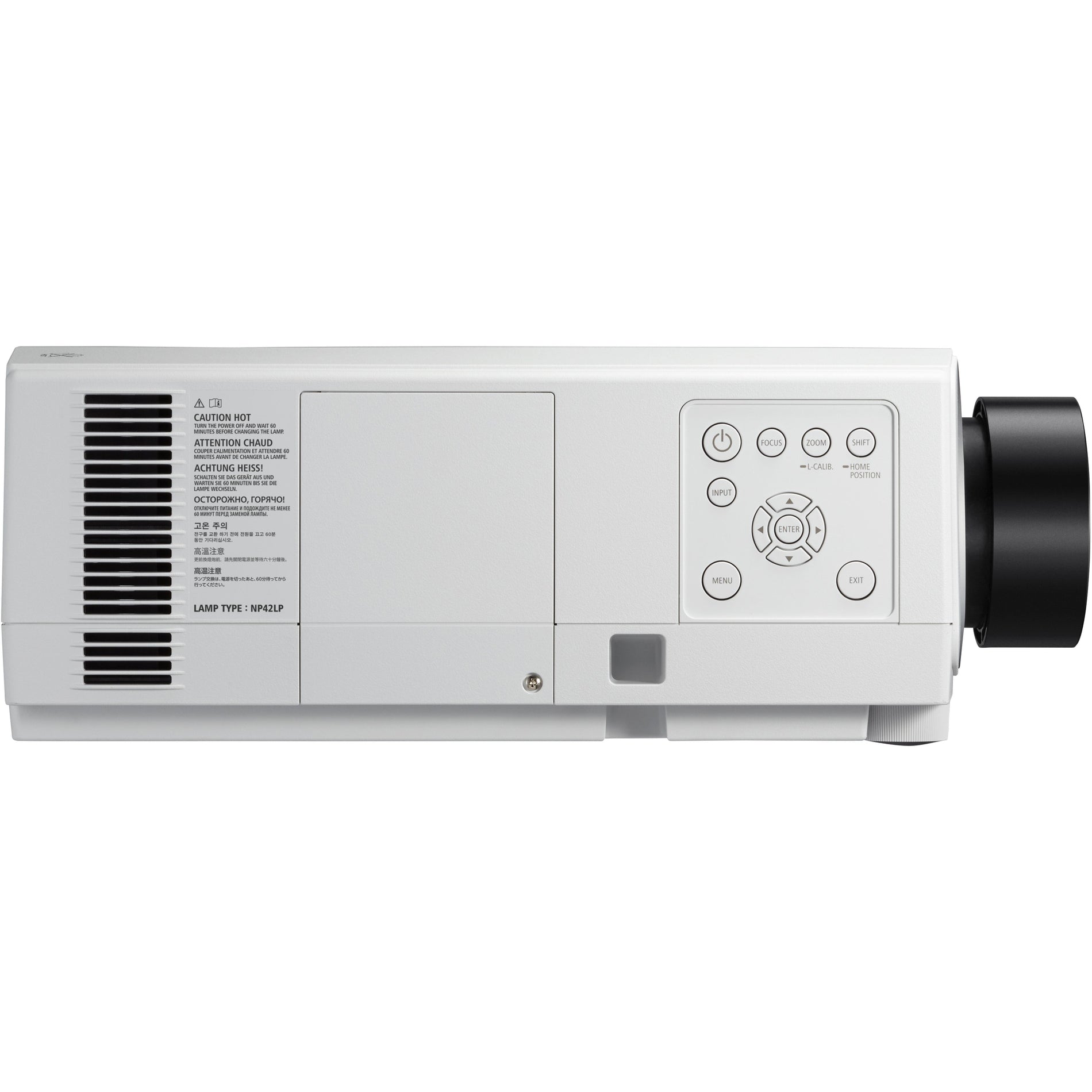 NEC Display NP-PA803U 8000-lumen Professional Installation Projector, WUXGA, 1920 x 1200, 1080p, HDTV, 10,000:1 Contrast Ratio