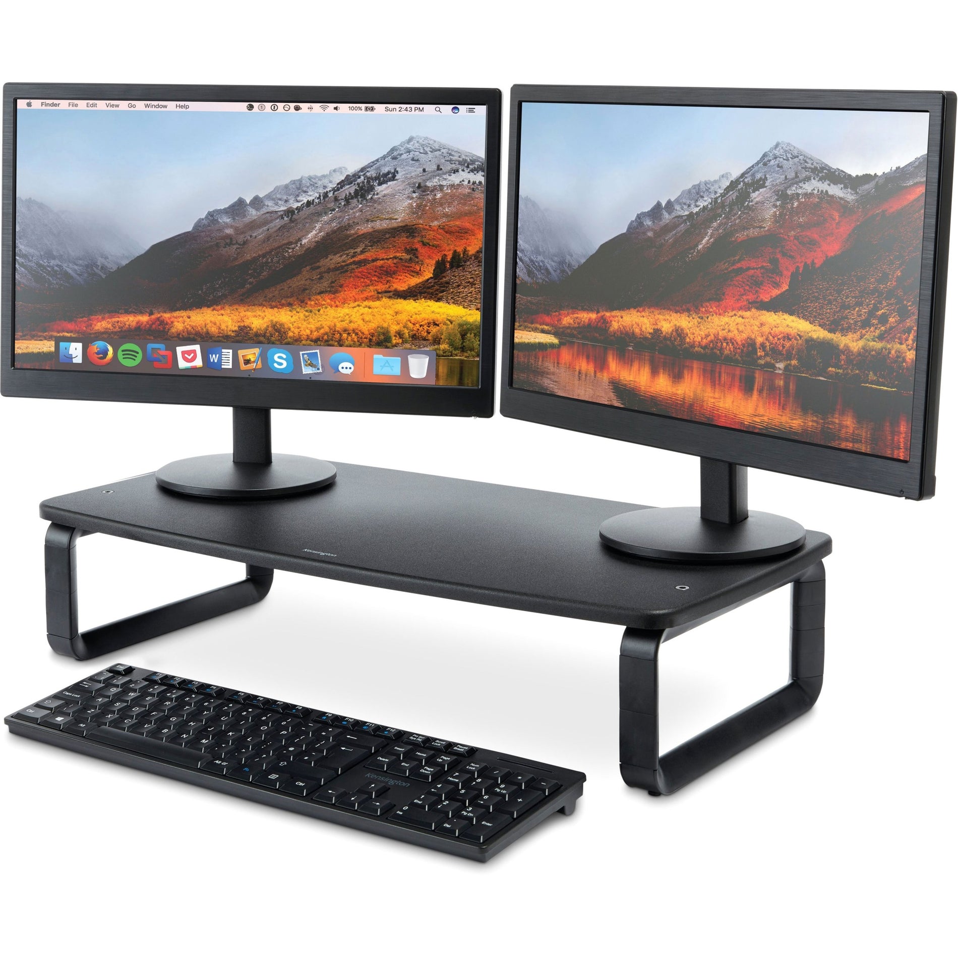 Kensington K52797WW SmartFit Extra Wide Monitor Stand for up to 27" screens, Black
