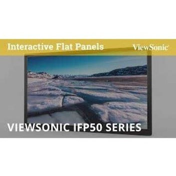 ViewSonic IFP7550 ViewBoard Collaboration Display, 75" 4K UHD, Touchscreen, Android 5.1 Lollipop, 3 Year Warranty