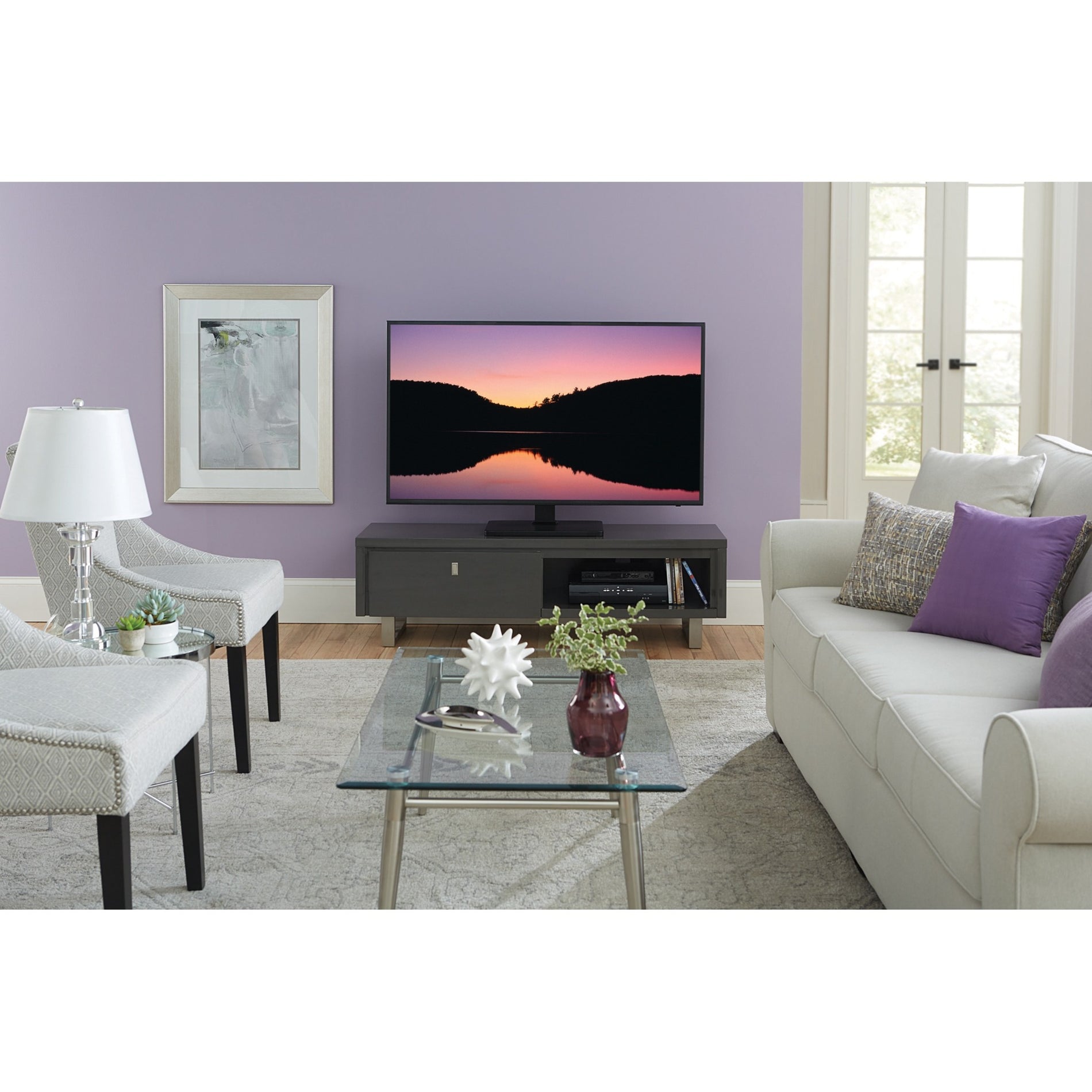 SANUS VSTV1-B1 Swivel TV Stand fits 32"-60" TVs, Multiple Viewing Angle, 5 Year Warranty
