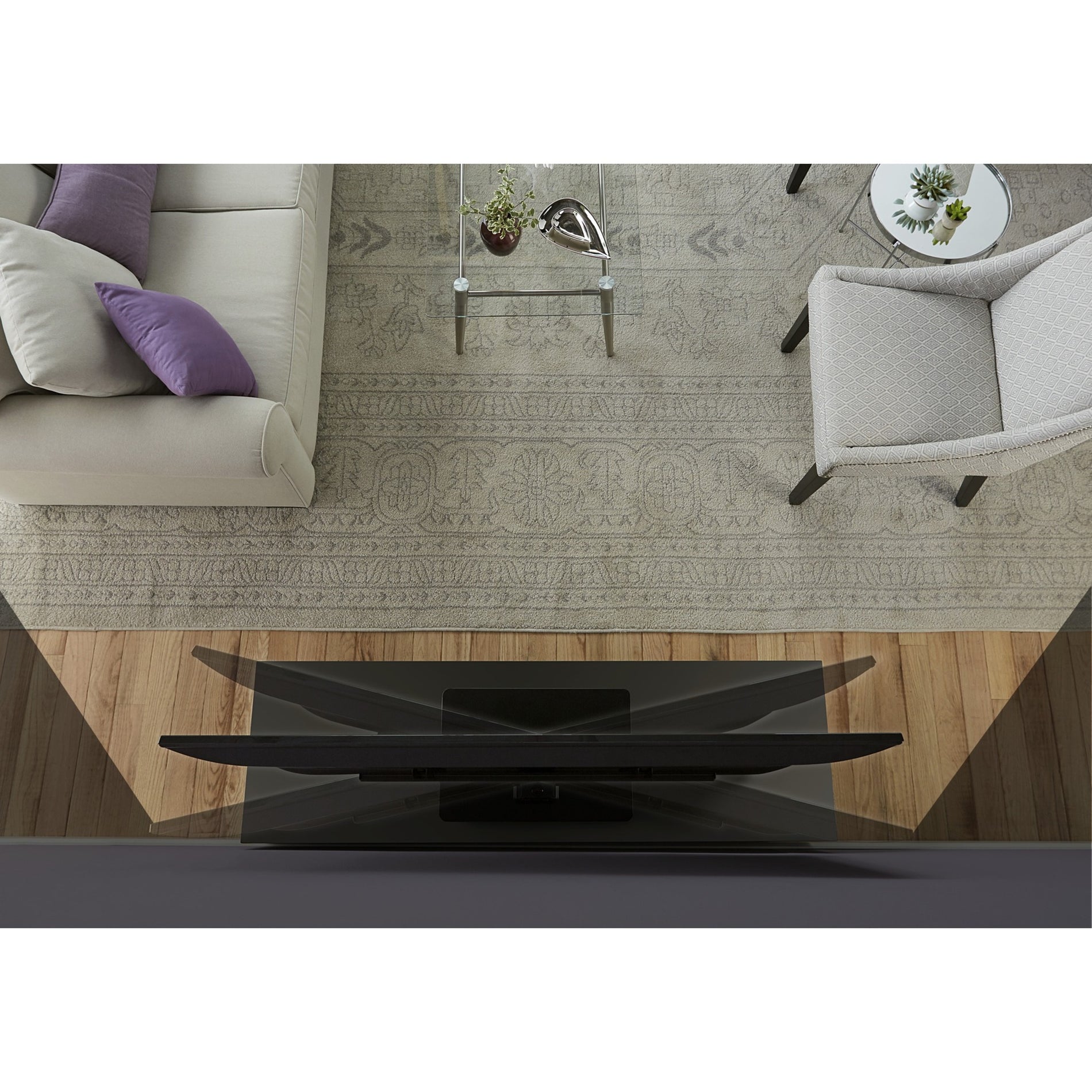 SANUS VSTV1-B1 Swivel TV Stand fits 32"-60" TVs, Multiple Viewing Angle, 5 Year Warranty
