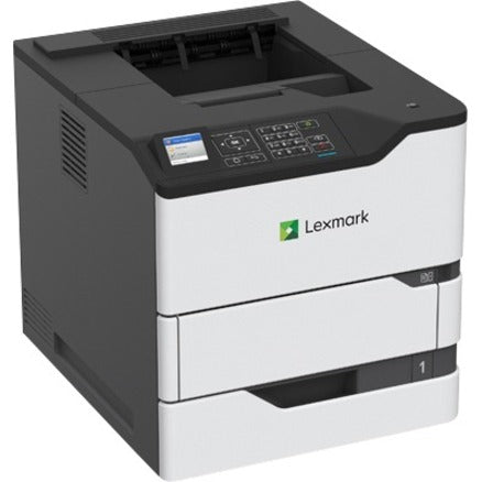 Lexmark 50G0050 MS821n Laser Printer, Monochrome, 55 ppm, 1200 x 1200 dpi, USB, Ethernet, 650 Sheets