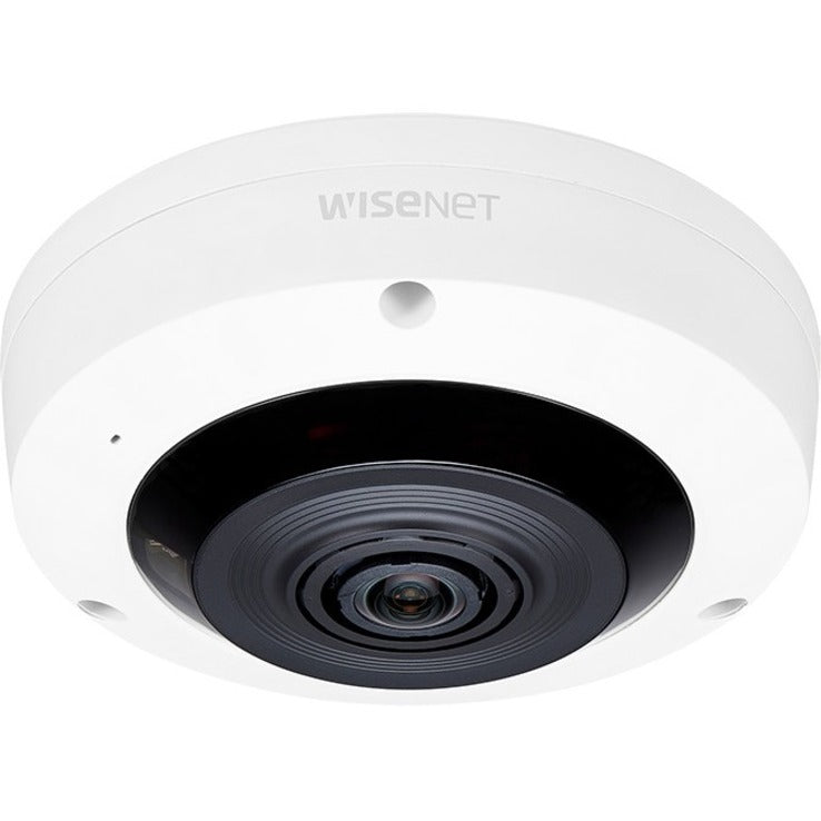 Wisenet XNF-8010RW 6MP Indoor Network Camera, Color Fisheye, 2048 x 2048 Resolution, IR Night Vision