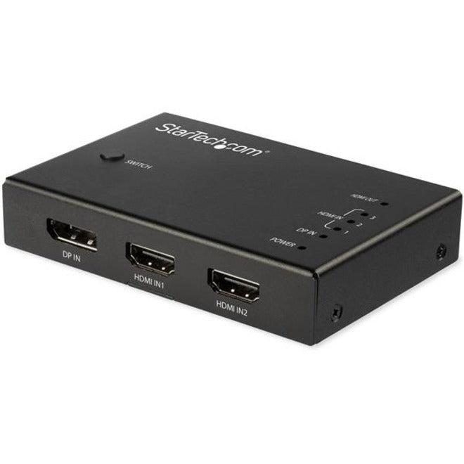 StarTech.com 4ポートDisplayPort KVMスイッチ ブラック SV431DPUA 1台 4-Port DisplayPort KVM Switch, 8K 60Hz ⁄ 4K 144Hz