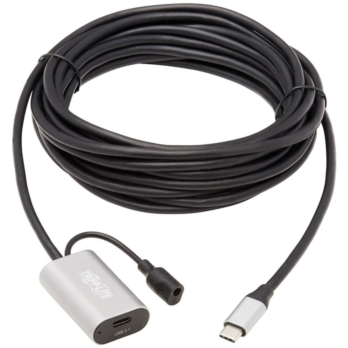 Tripp Lite U330-05M-C2C USB-C Active Extension Cable, 16 ft., LED, Flexible, Reversible, Signal Booster