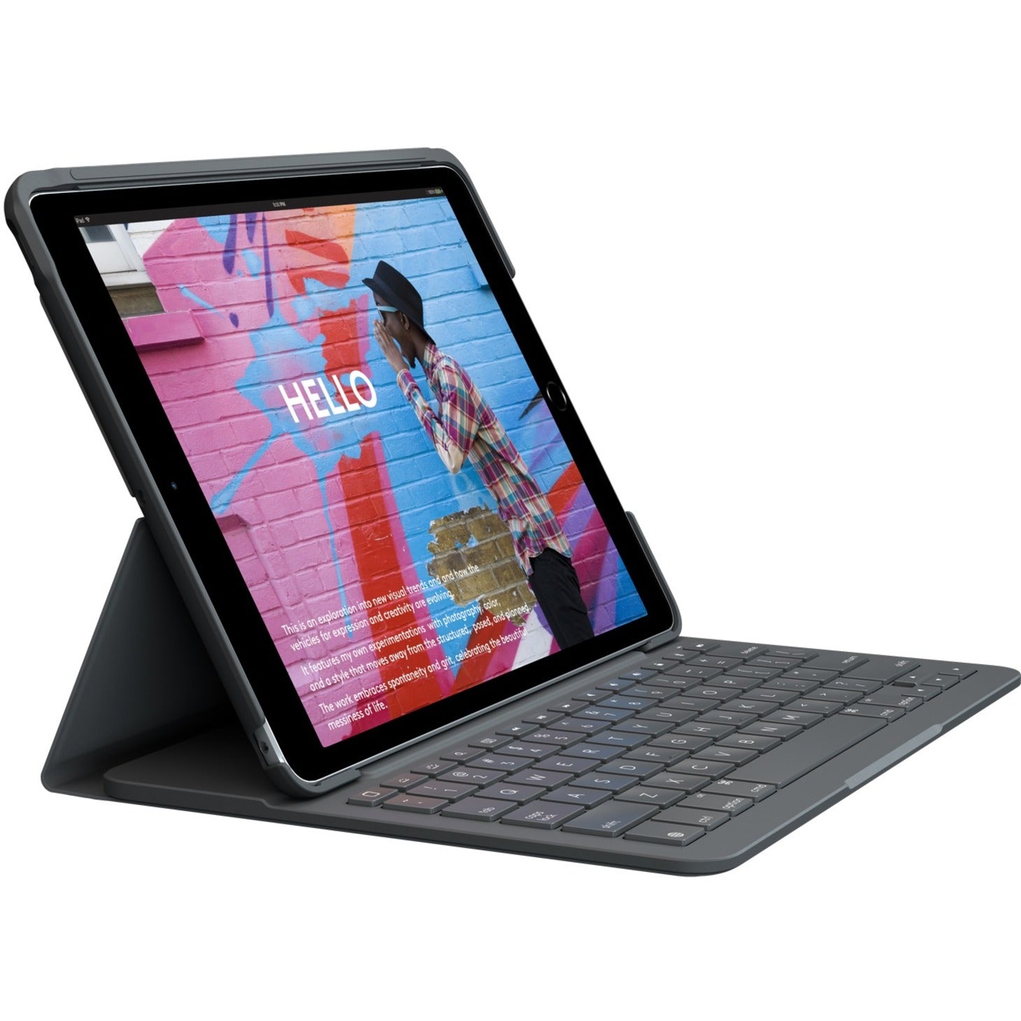 Logitech Slim Folio Keyboard Cover Case for iPad 7th 8th 9th Gen