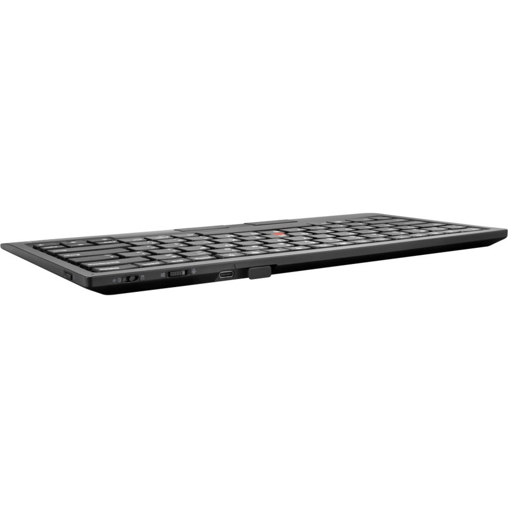 Lenovo 4Y40X49493 ThinkPad TrackPoint Keyboard II (US English), Ergonomic, Bluetooth, USB Type A