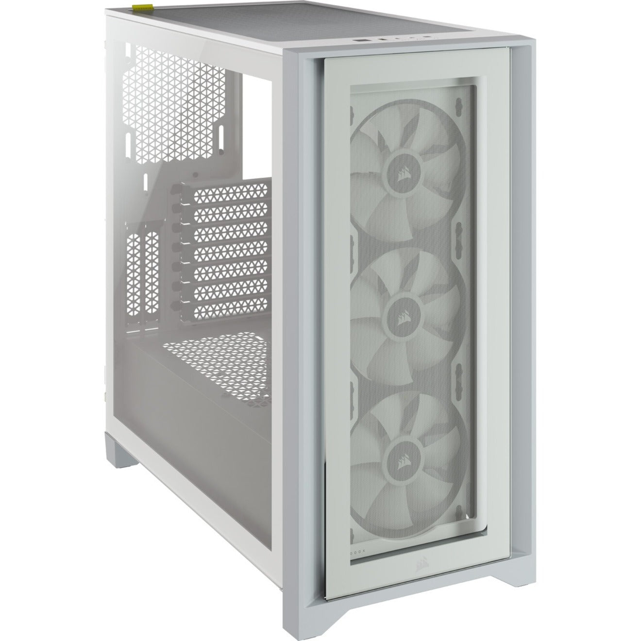 Corsair iCUE 4000X RGB Mid-Tower ATX Computer Case, White Tempered