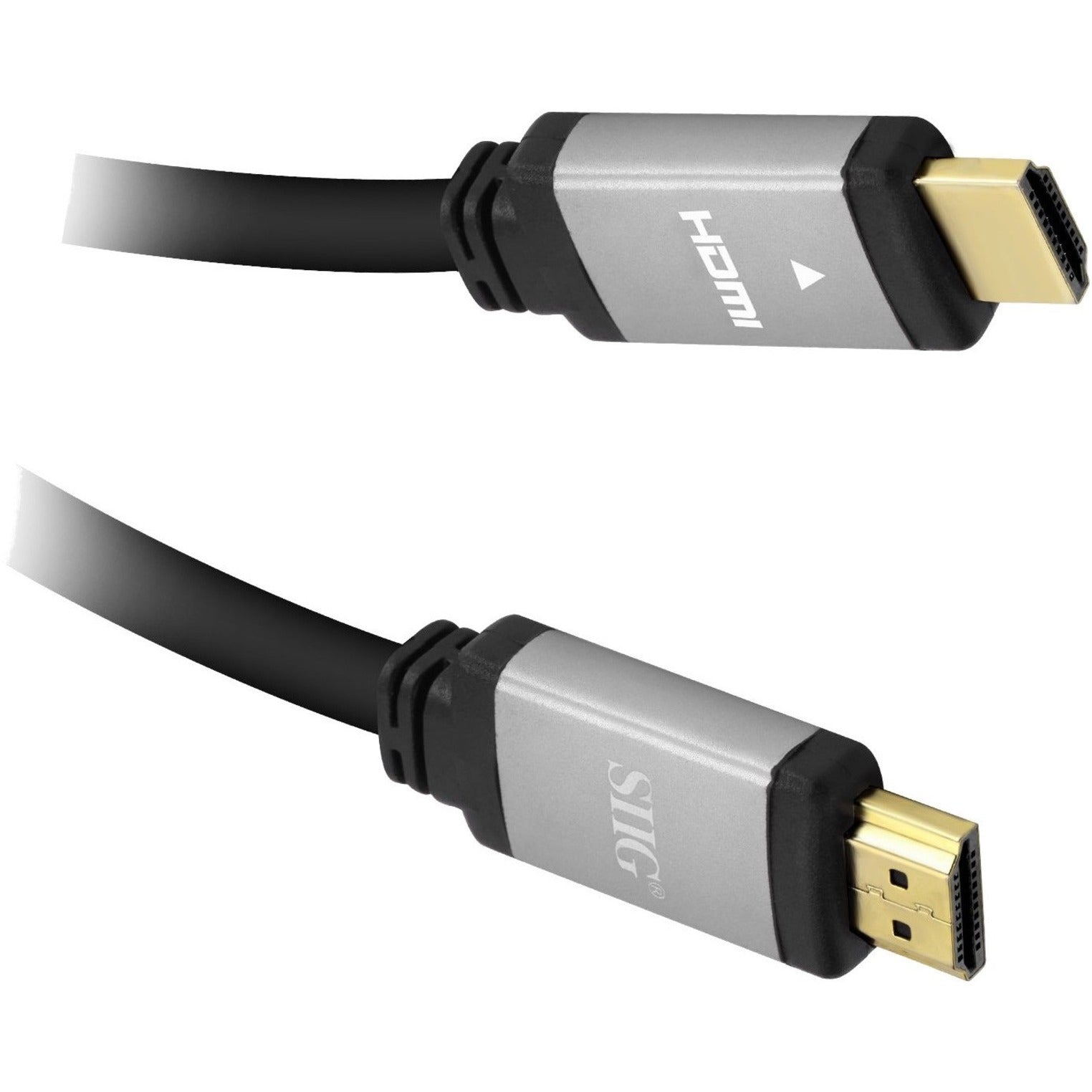 Cable HDMI de ultra alta velocidad SIIG m negro 48 Gbps compatible  con 8K a 60 Hz chapado en oro blindado contra EMI compatible con consola de 