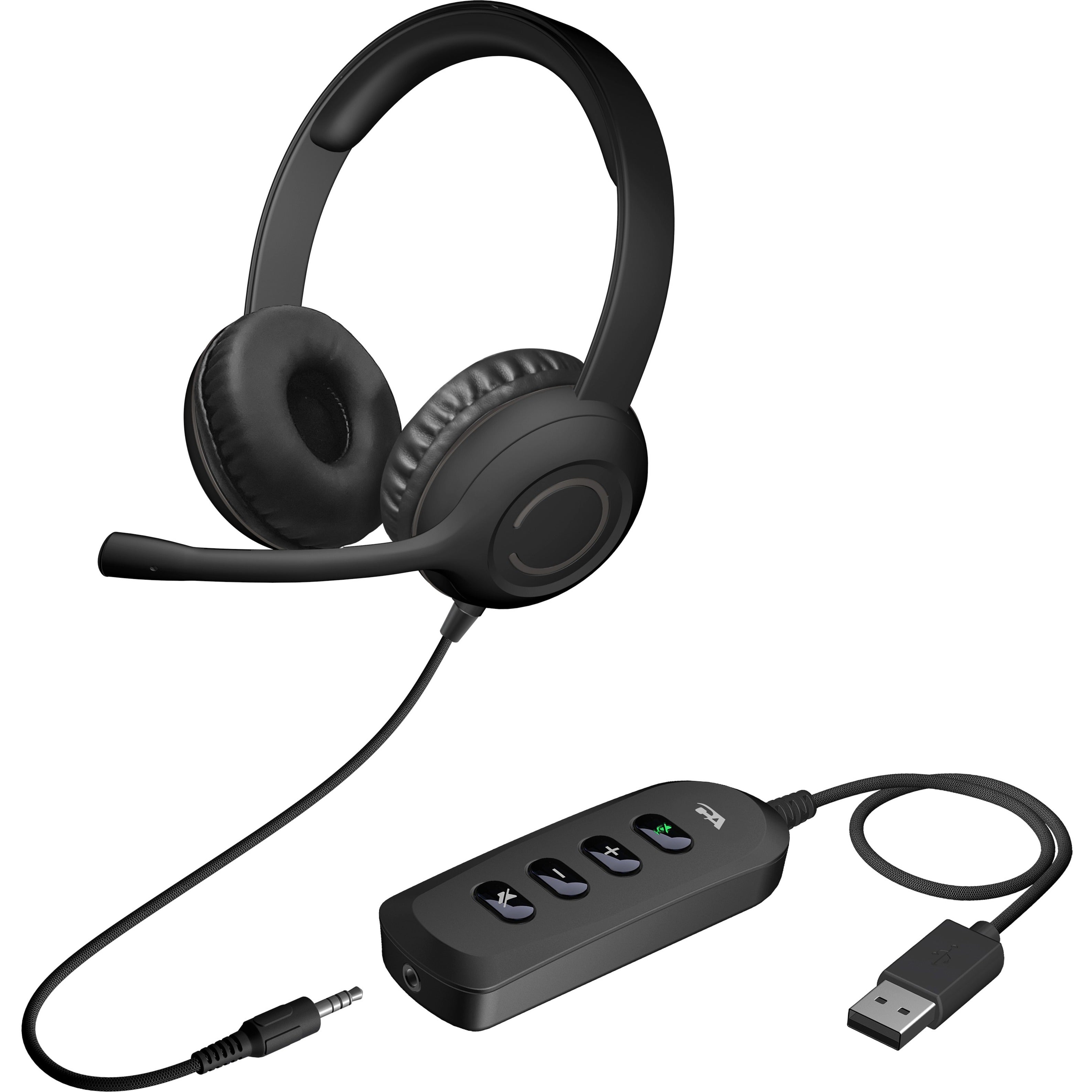 Cyber Acoustics AC-5812 Stereo Headset, USB Connectivity