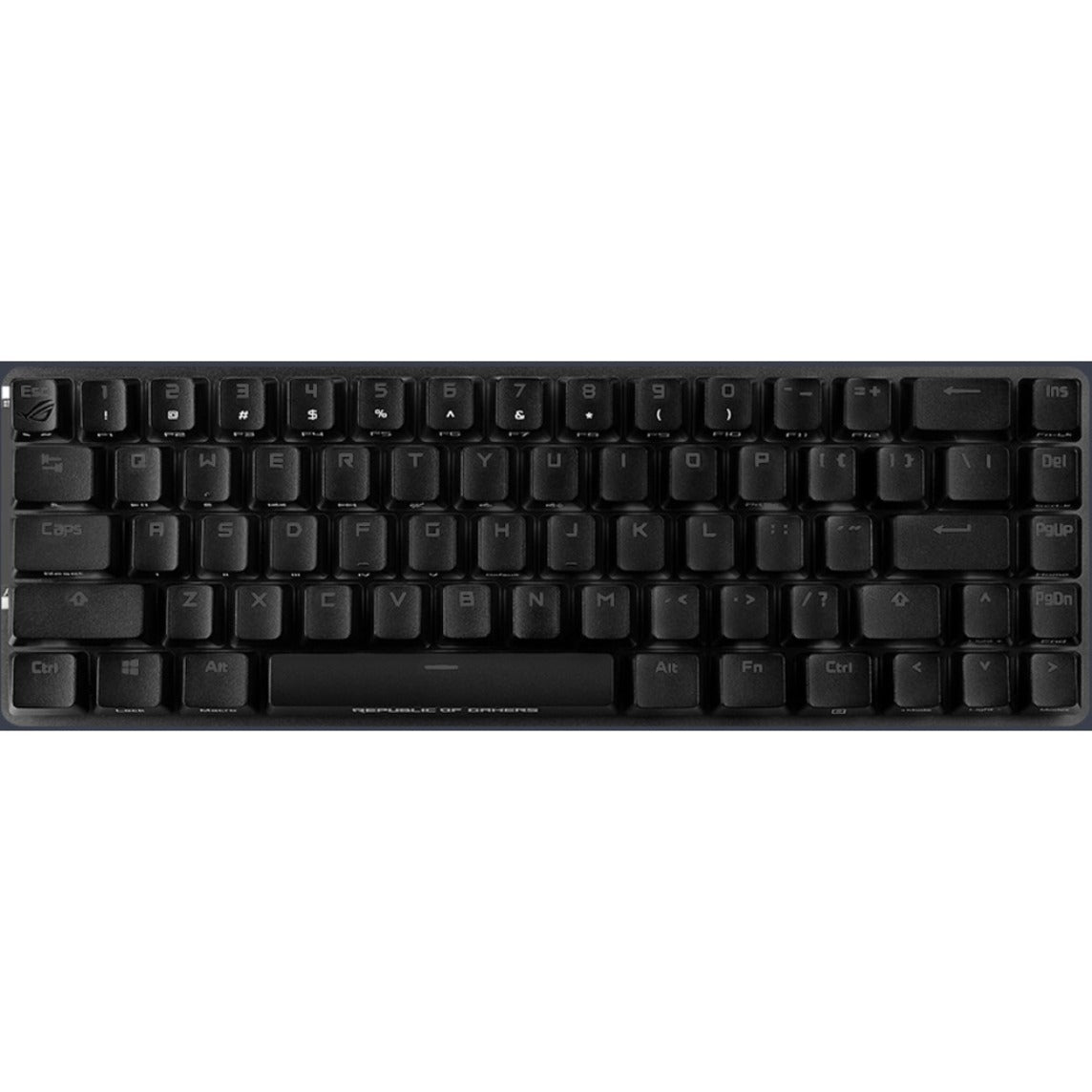 Asus ROG M601 ROG FALCHION/BL/US Falchion Gaming Keyboard, Compact 68-Key Mechanical/MX, RGB LED Backlight, Wireless/Wired, USB Interface