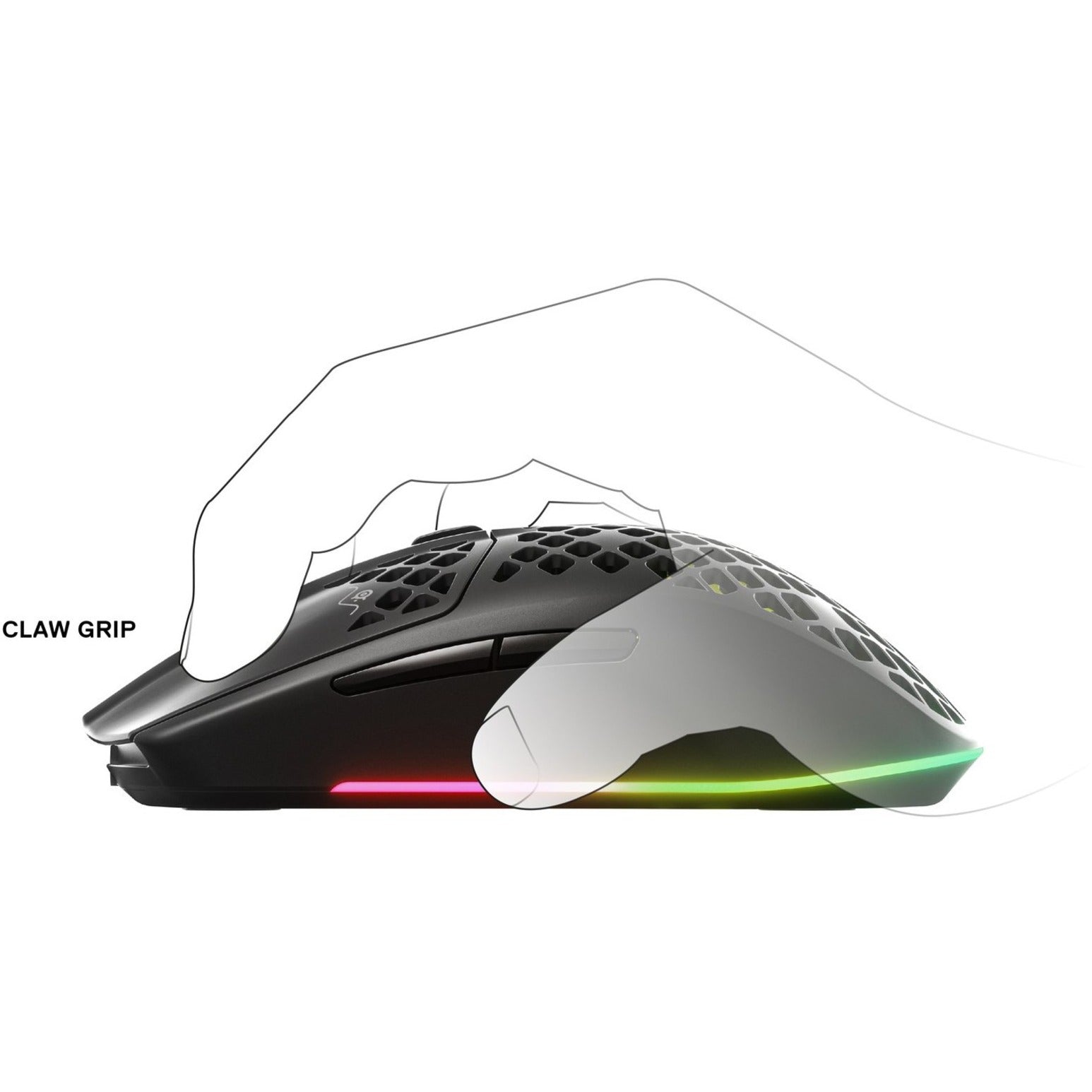 SteelSeries 62608 Aerox 3 Wireless Gaming Mouse, Rechargeable, 18000 dpi, Bluetooth 5, USB Type C
