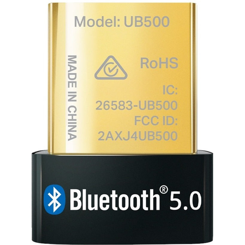 TP-Link UB500 Bluetooth 5.0 Nano USB Adapter, Wireless Connectivity for Desktop Computer/Notebook