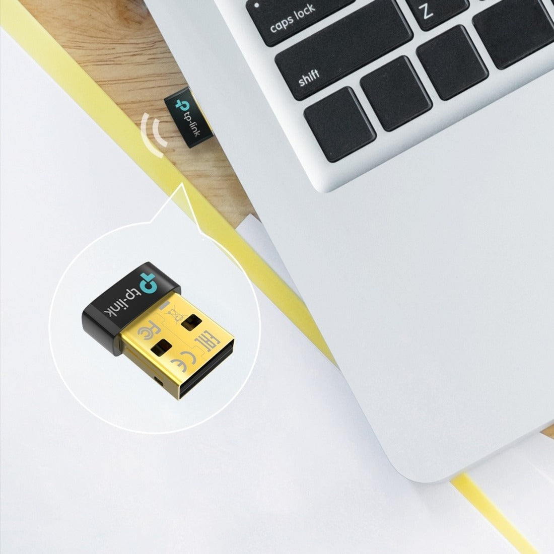 TP-Link UB500 Bluetooth 5.0 Nano USB Adapter, Wireless Connectivity for Desktop Computer/Notebook