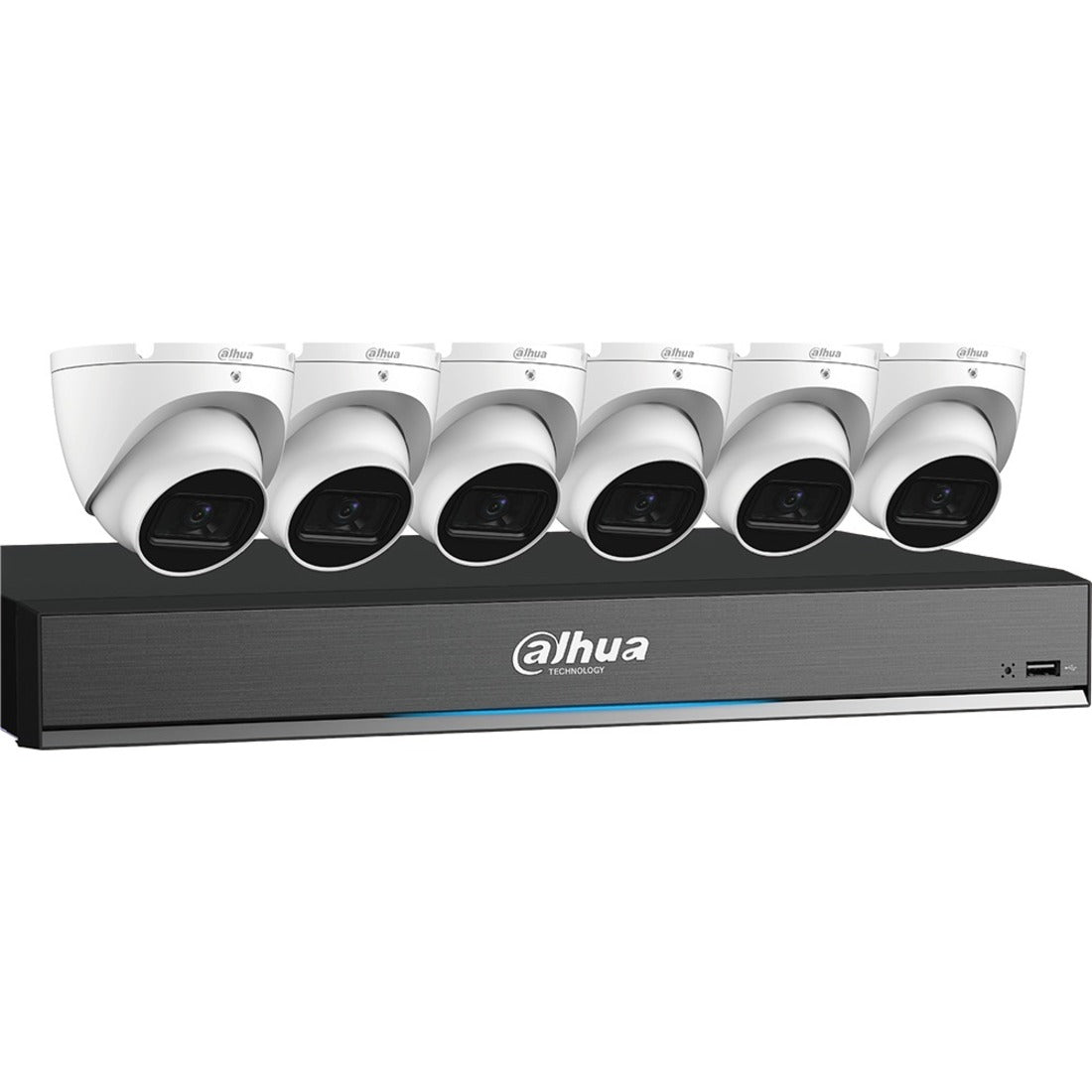 Dahua C888E64A 4K 8-channel HDCVI Security System, Night Vision, 8MP Resolution, Remote Management
