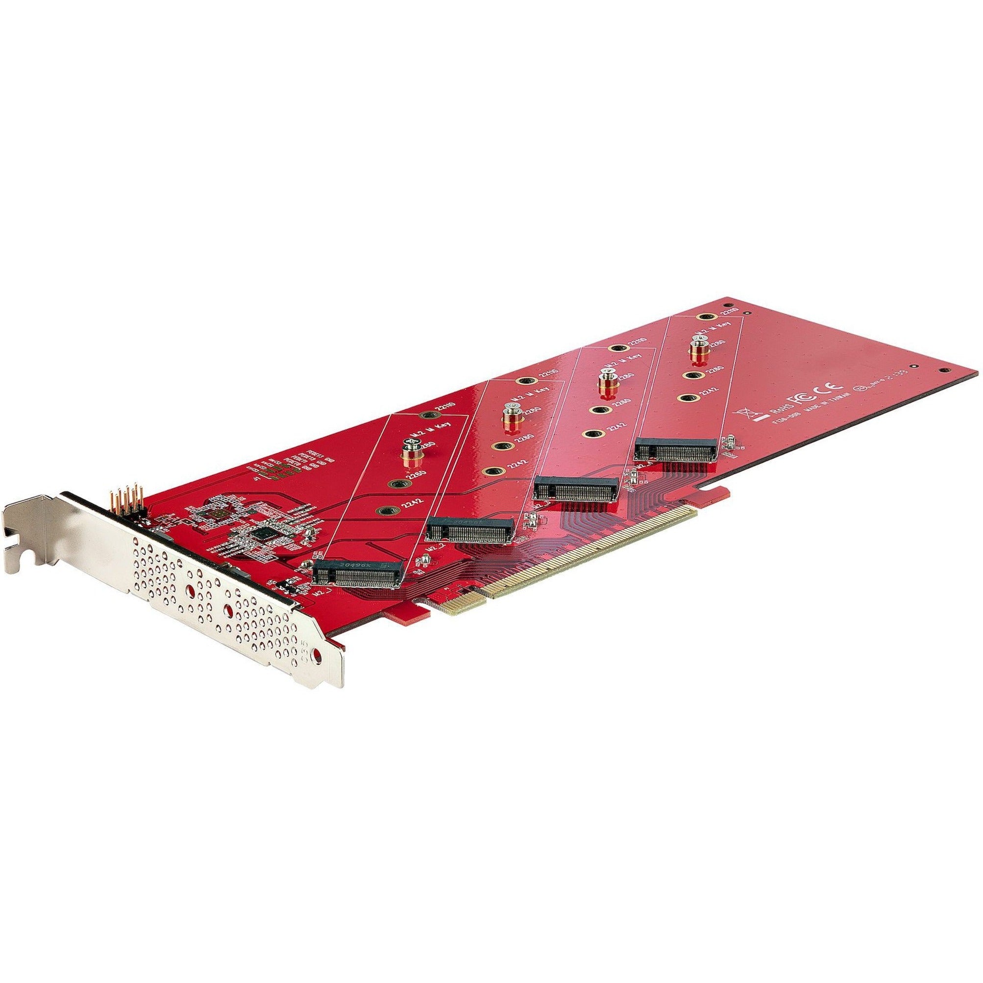 Quad PCIe Adapter Card, High Performance x16 NVMe