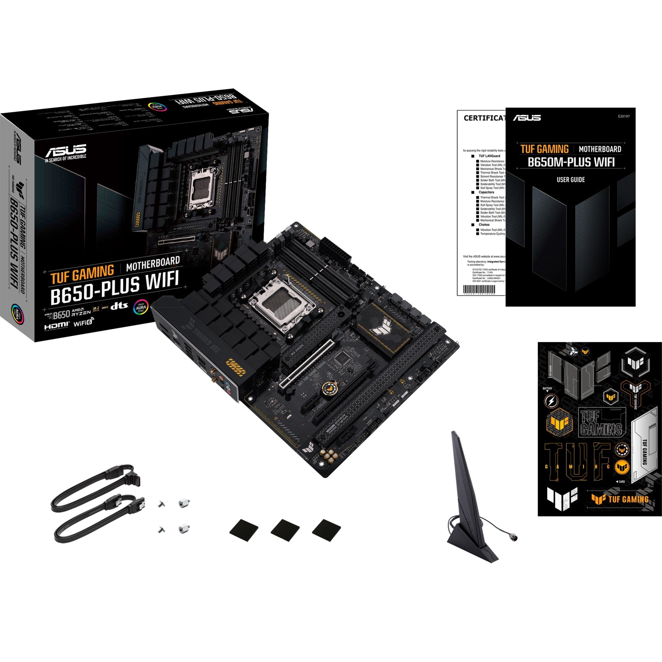 ASUS TUF GAMING B650-PLUS WIFI ATX Gaming Motherboard, AMD AM5