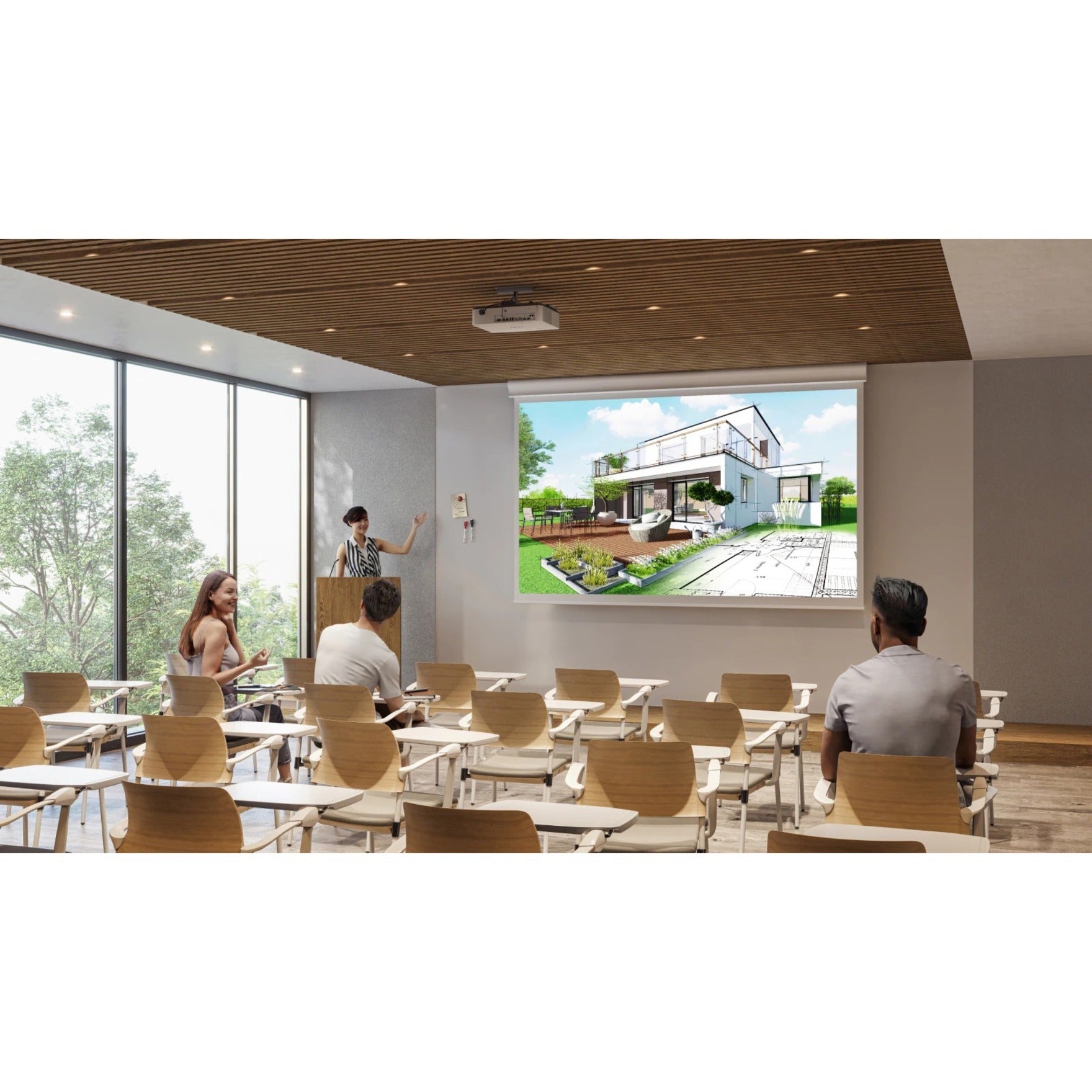 Sony VPLPHZ61 VPL-PHZ61 3LCD Projector, WUXGA, 6400 lm, Laser Diode, 1.6x Optical Zoom, 25 ft Image Size, HDMI, USB, RJ-45, Wireless LAN, Speaker Included