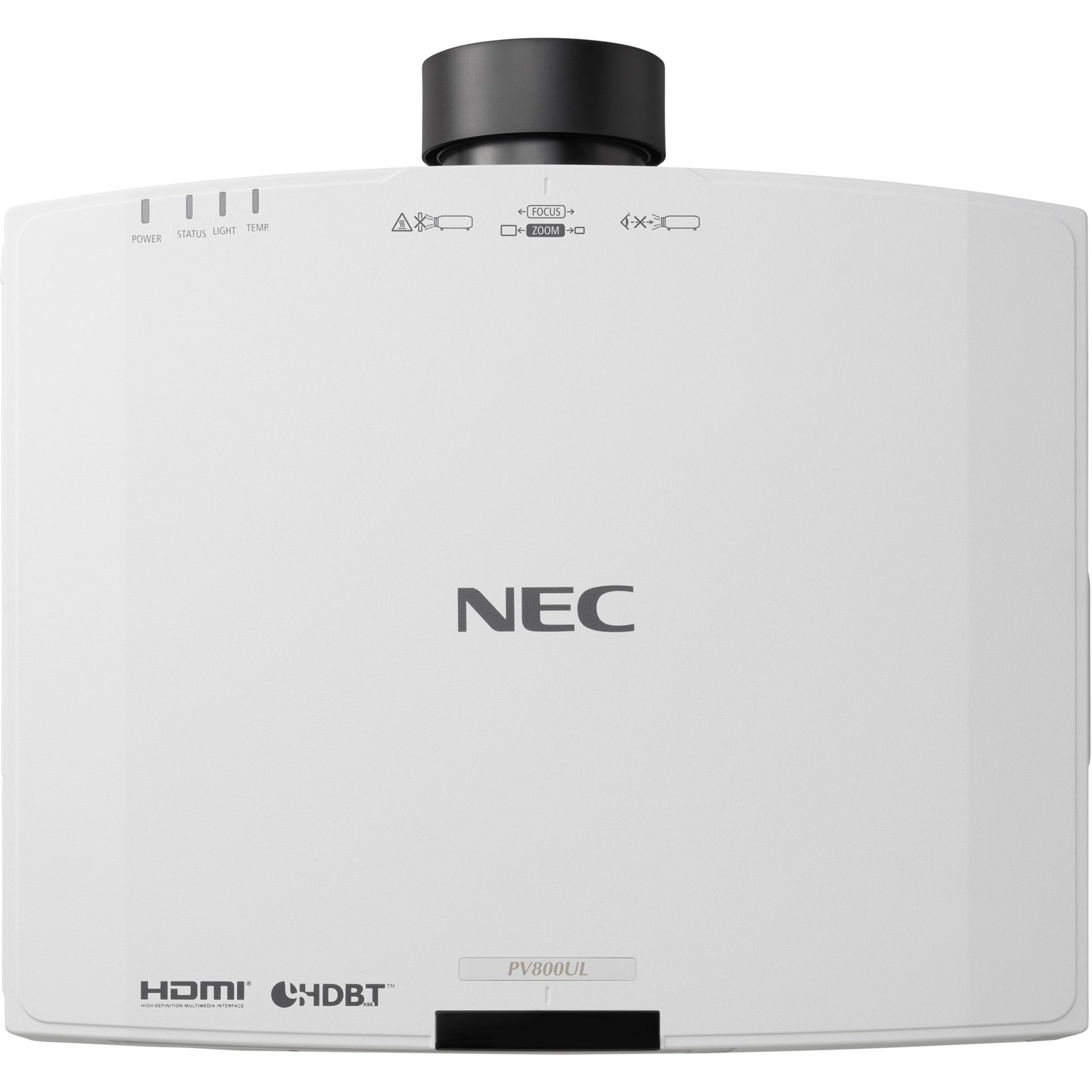 NEC Display NP-PV710UL-W1-13ZL 7100-Lumen Professional Installation Projector With Lens And 4K Support, 60P Content, White Cabinet