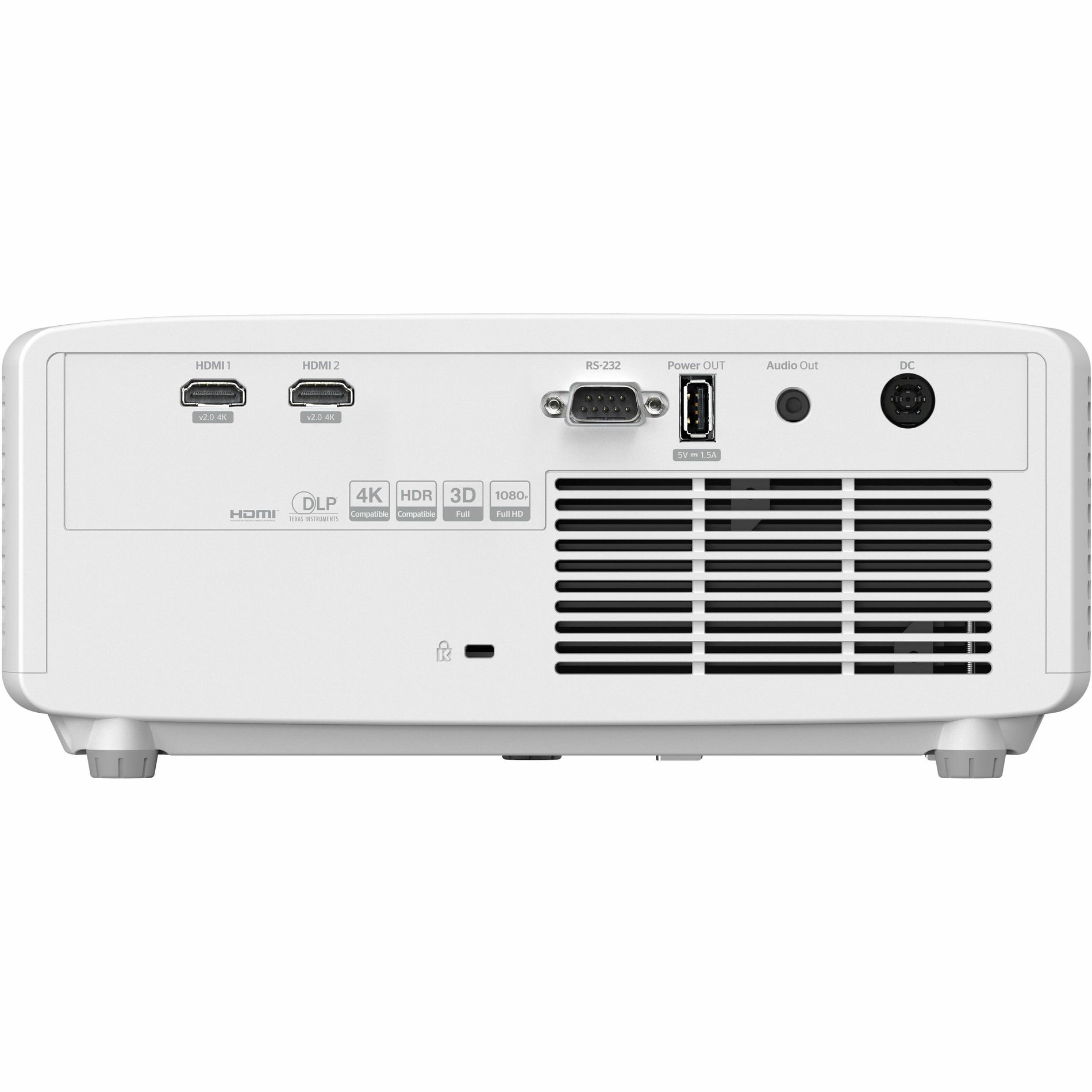 Optoma ZH400 DuraCore 3D DLP Projector, 16:9, 4000 lm, Laser Lamp, 30000 Hour Lamp Life