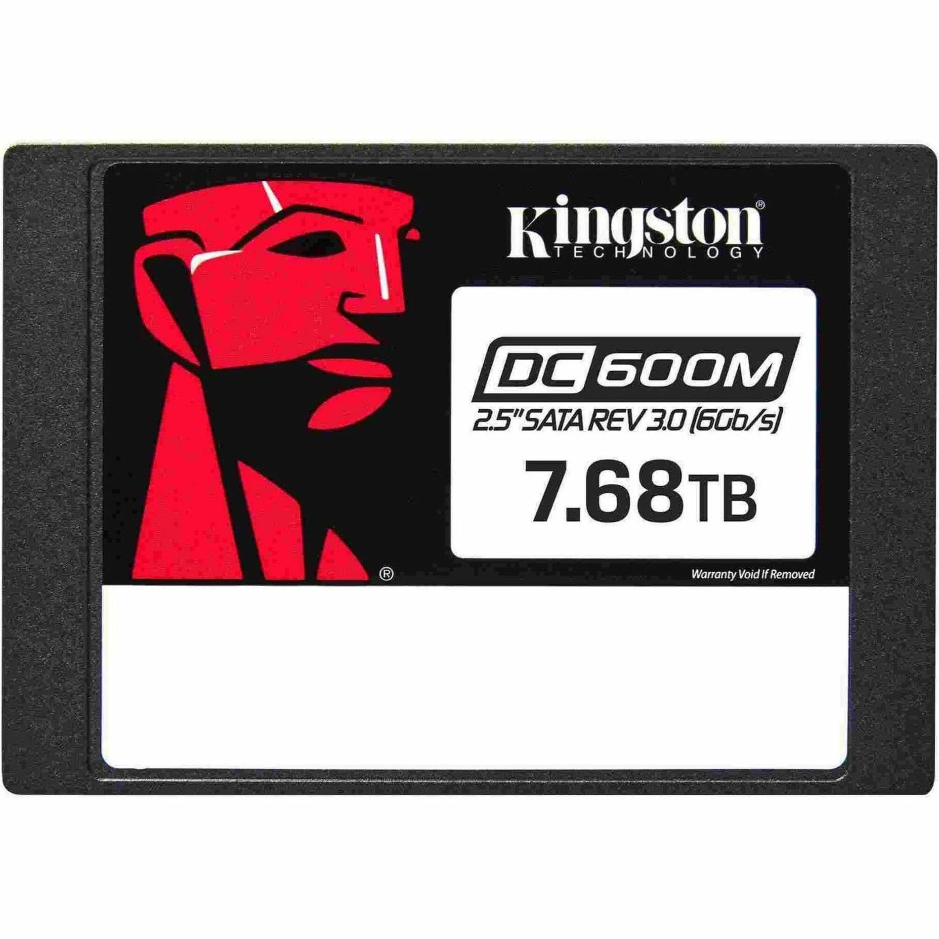 Kingston SEDC600M/7680G DC600M 2.5 Enterprise SATA SSD, 7.5TB Storage Capacity, 5 Year Warranty