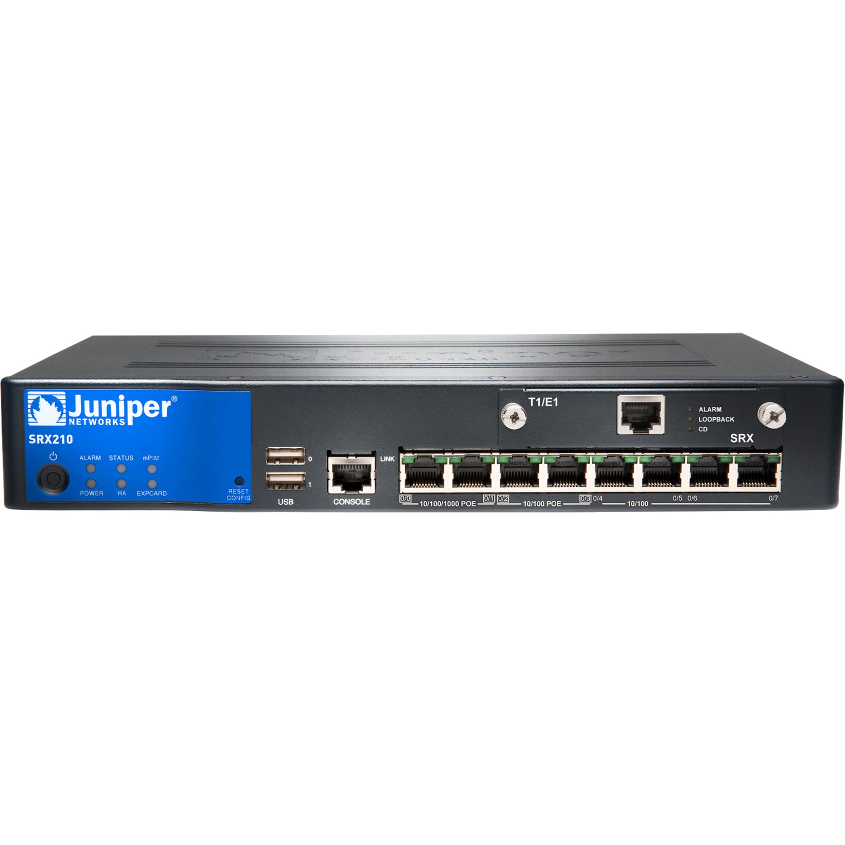 Juniper SRX210 Services Gateway Power Over Ethernet (SRX210HE2-POE)