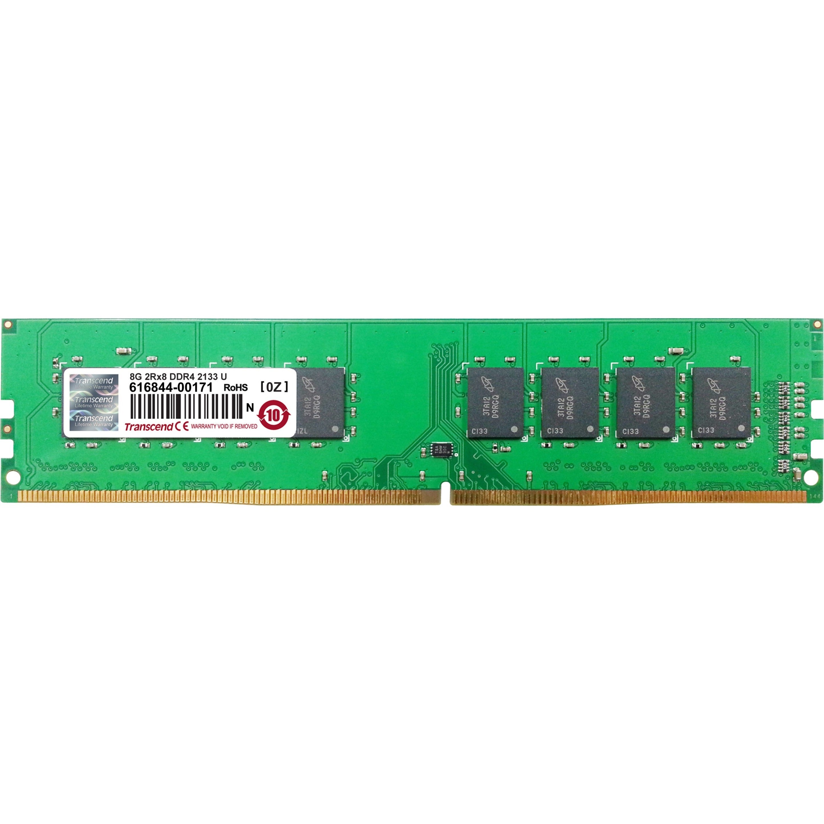 Transcend 8GB DDR4 2133MHz RAM Module, 288-pin U-DIMM, Unbuffered