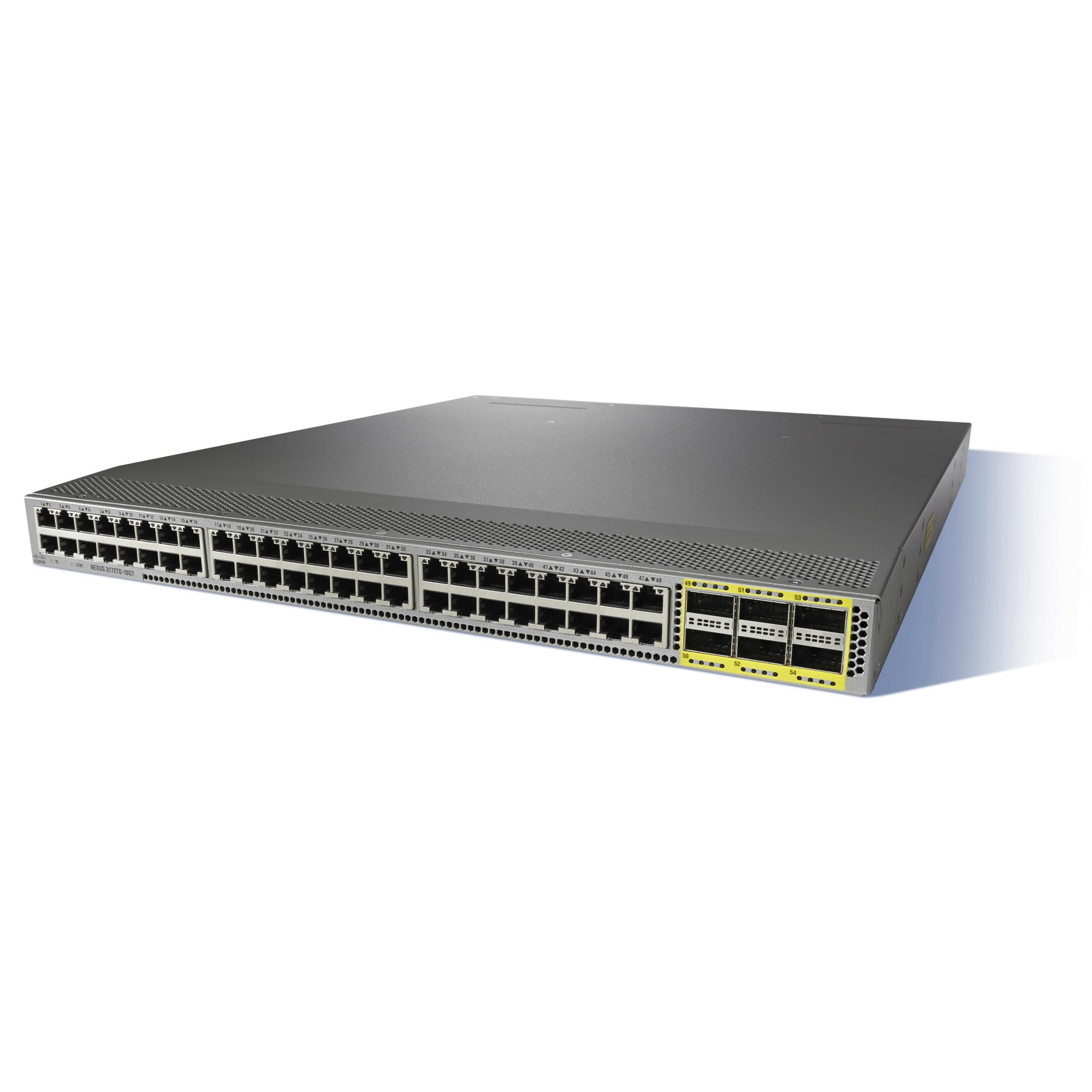 Cisco Nexus 3172-T, 32 x 10GBase-T and 6 QSFP+ ports (N3K-C3172TQ-32T)