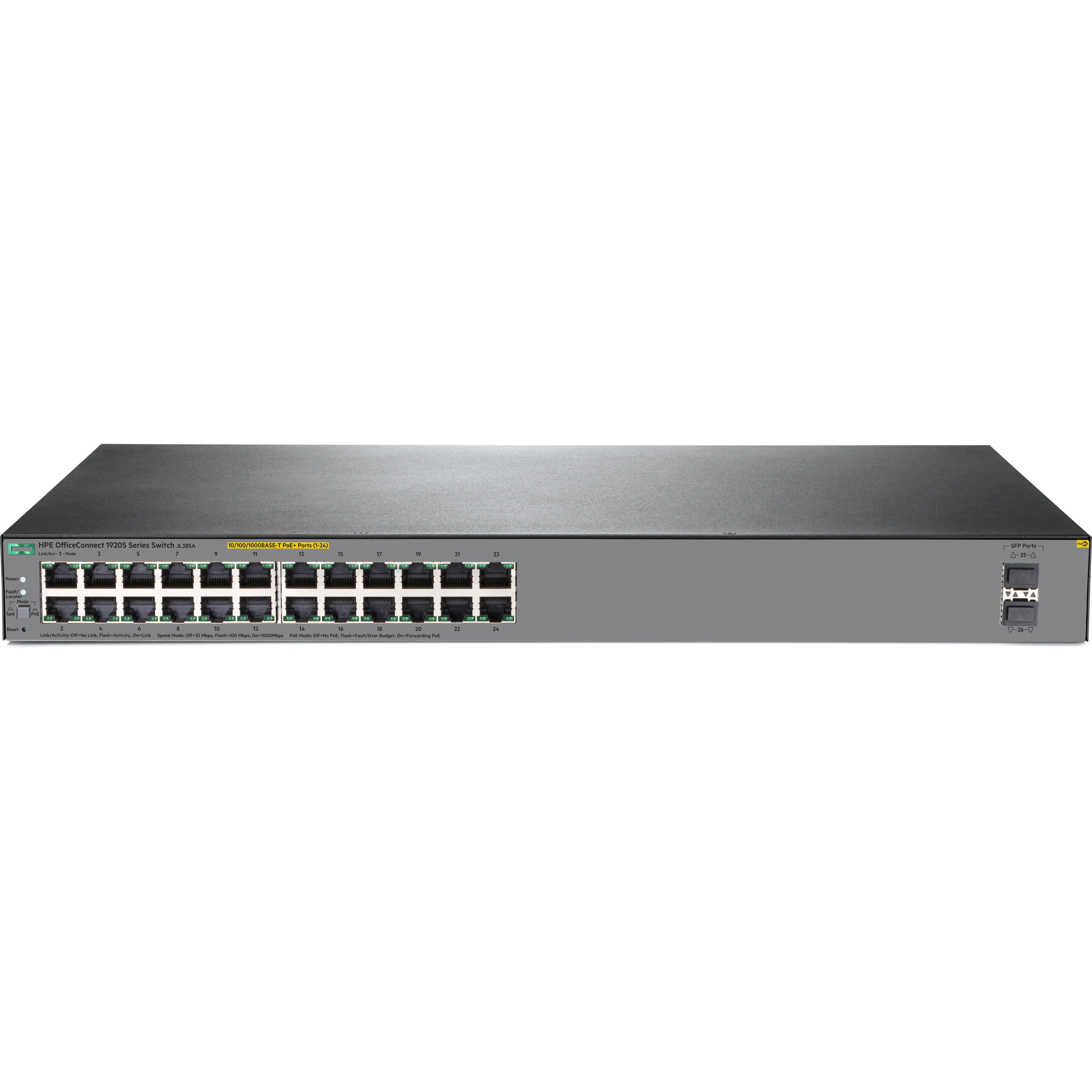HPE E OfficeConnect 1920S 24G 2SFP PoE+ 370W Switch (JL385A)