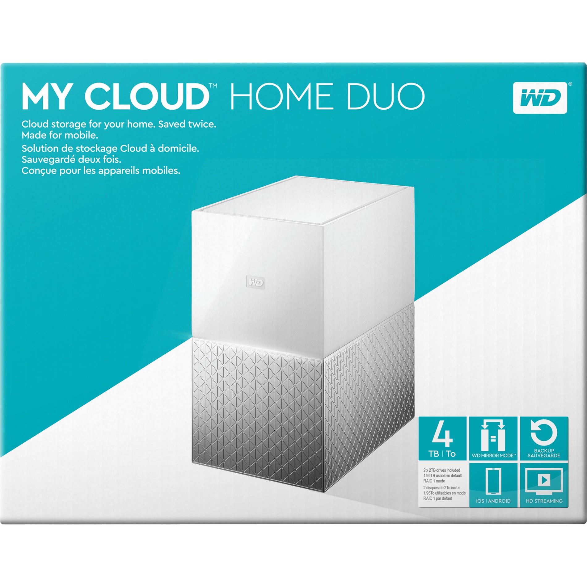 WD My Cloud Home Duo Personal Cloud Storage (WDBMUT0040JWT-NESN)